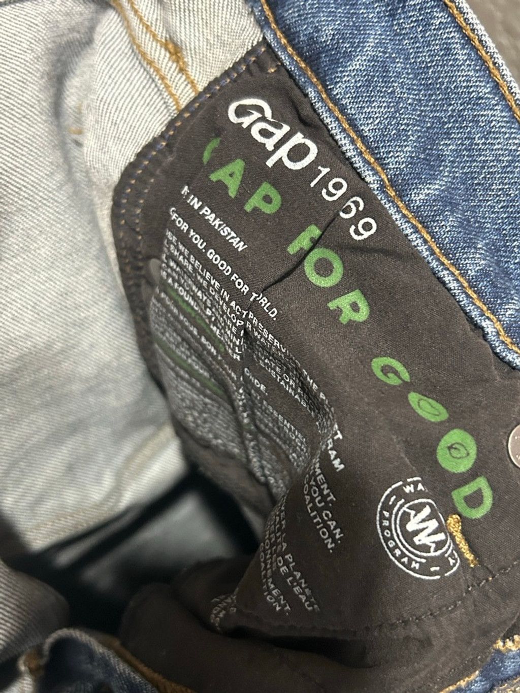 Gap Women's Gap Blue High Rise Slim Straight Jeans Size 30 Size 30" / US 8 / IT 44 - 7 Thumbnail