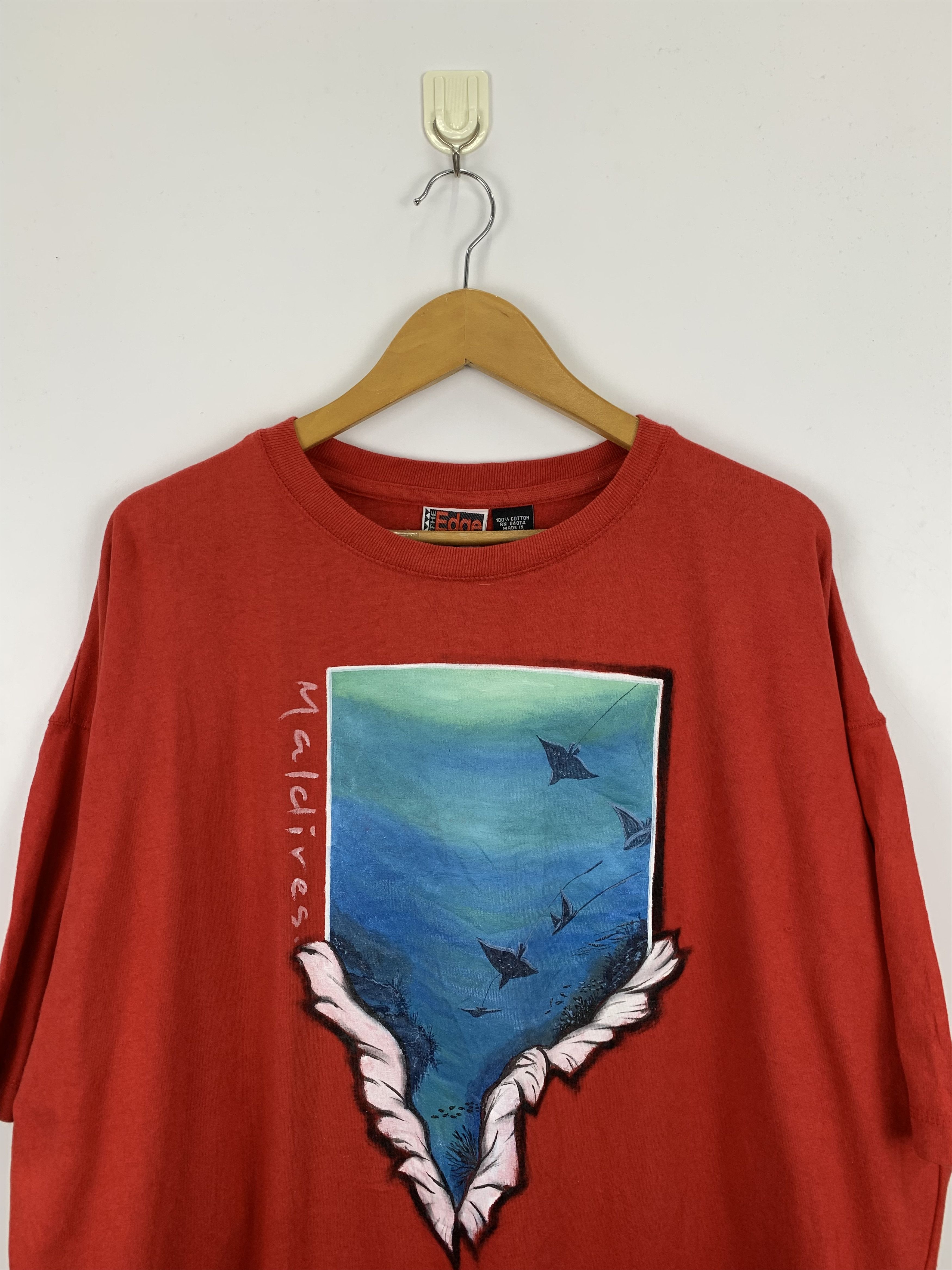NFL Vintage 90s NFLP Maldives T Shirt TA0262 Size US XL / EU 56 / 4 - 2 Thumbnail