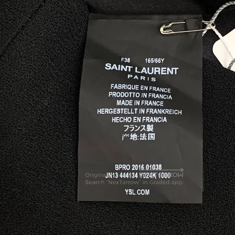 Saint Laurent Paris Saint Laurent Paris Black Wool Skater Half Skirt Size 37" - 6 Thumbnail