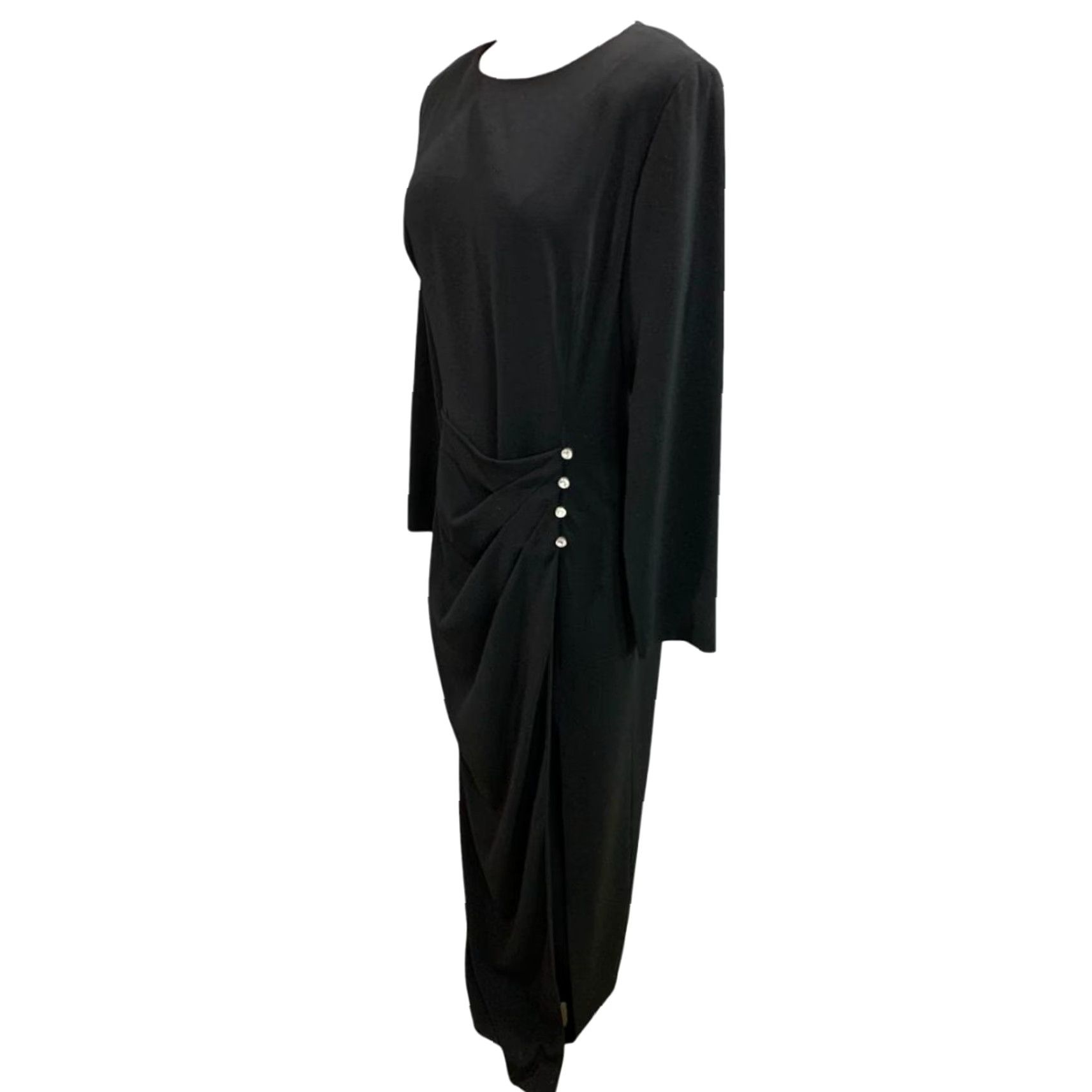 evan picone black dress Evan Picone Multi Seam Fit & Flare Dress main image 1