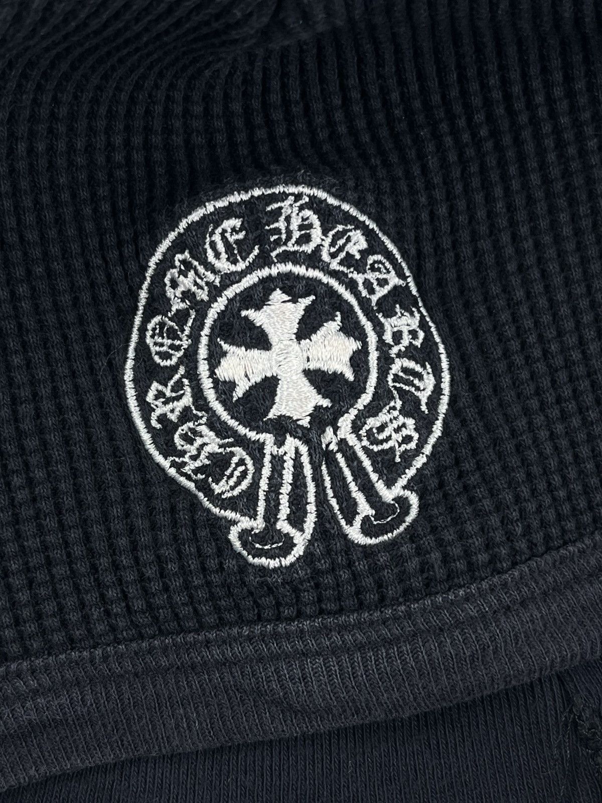 Chrome Hearts Chrome Hearts Faded Horseshoe Waffle Thermal Beanie Hat Size ONE SIZE - 3 Thumbnail