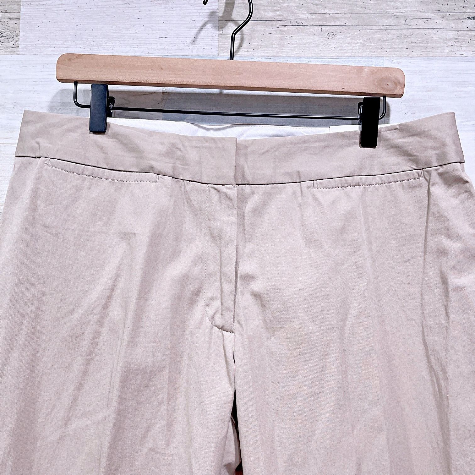 Other Liz Claiborne Audra Chino Pants Beige Straight Leg Womens 14 Size 36" / US 14 / IT 50 - 2 Thumbnail