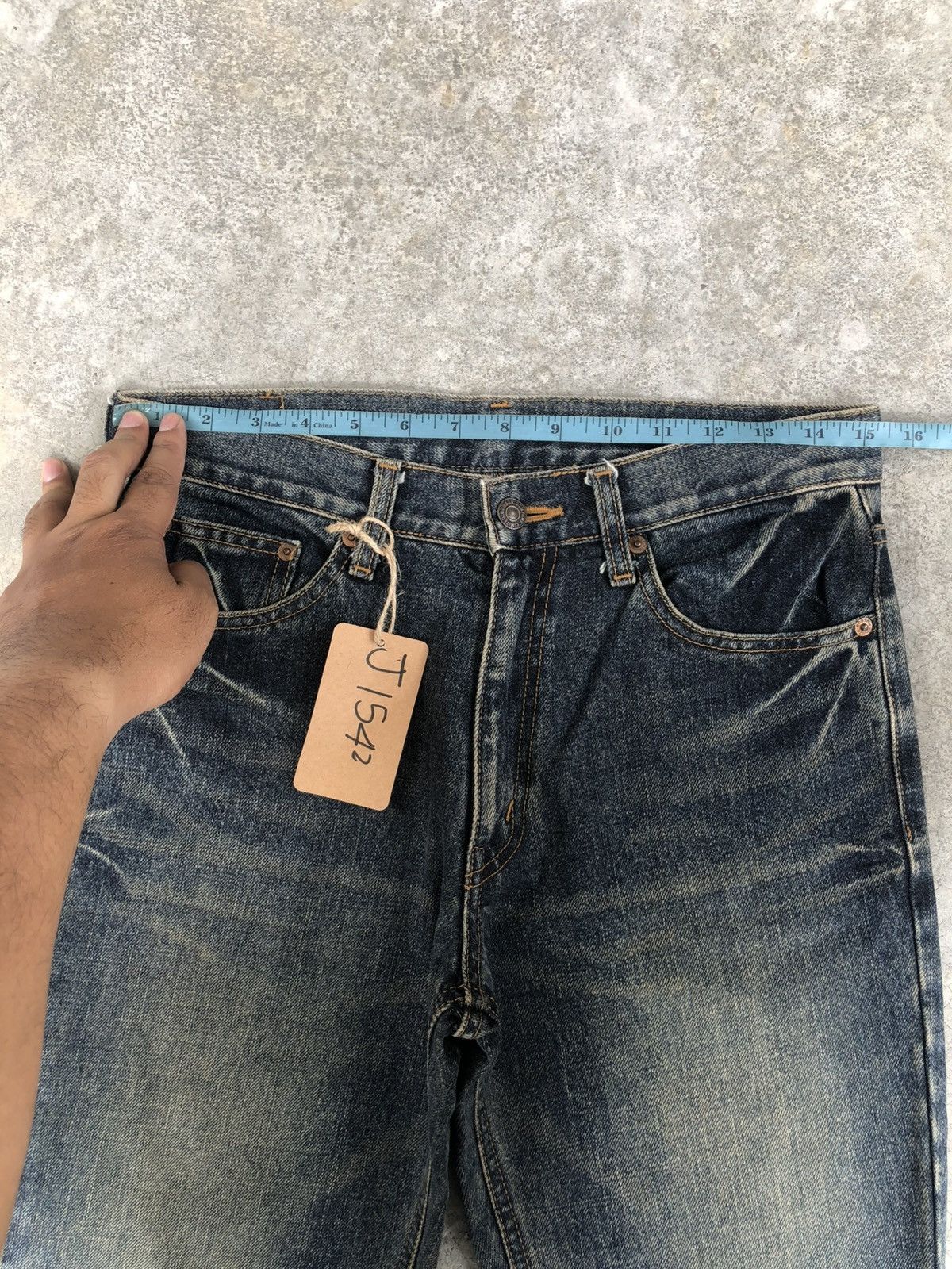 If Six Was Nine Bobson Flared Jeans Mudwash Distressed Jeans Size US 30 / EU 46 - 21 Thumbnail