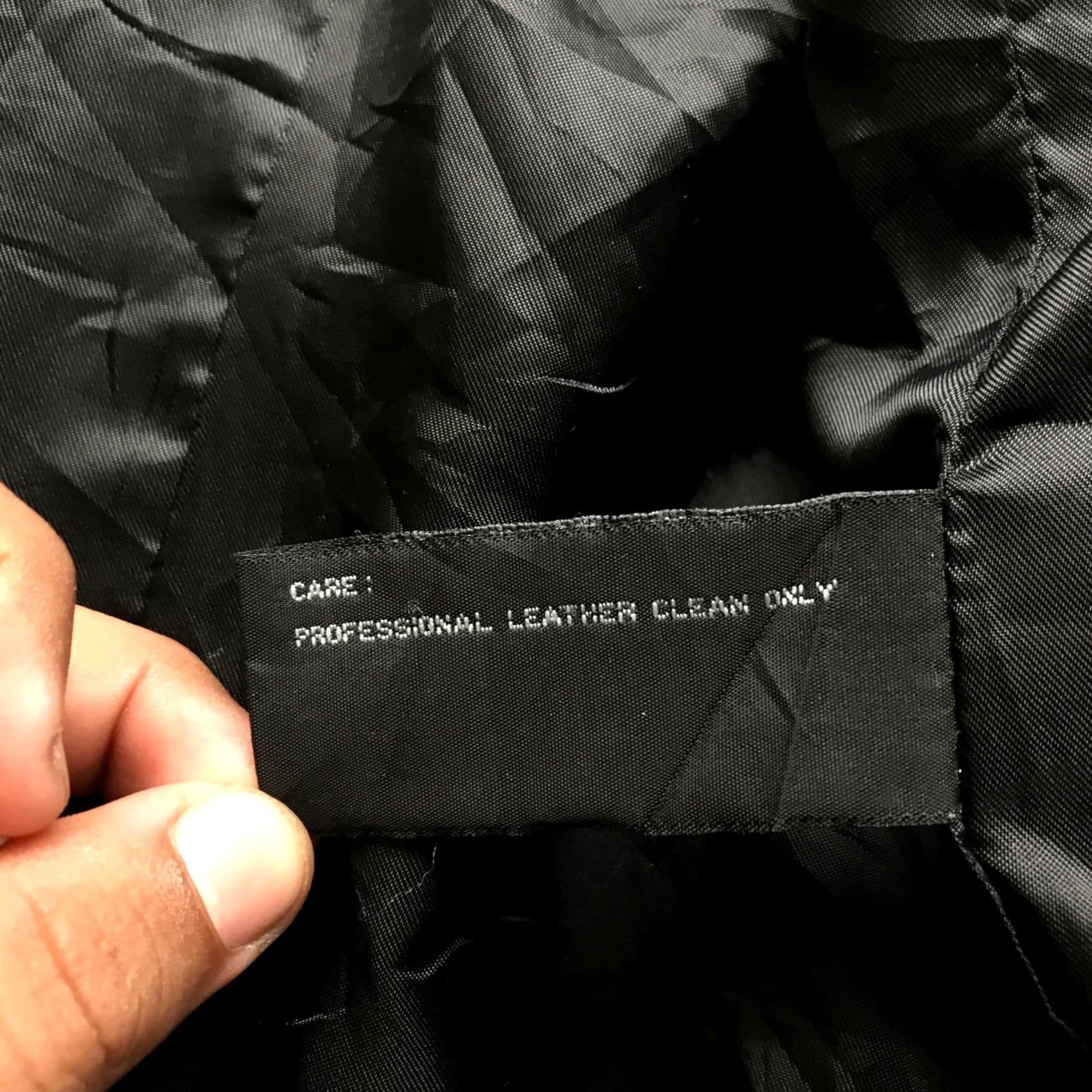 Liz Claiborne Claiborne Outerwear Lambskin Leather Coat Jacket Womens 1X Black Button Front Overcoat Long Sleeve Pockets Lined Mid-Length Wool? (Note: Multi-term) Size XL / US 12-14 / IT 48-50 - 6 Thumbnail