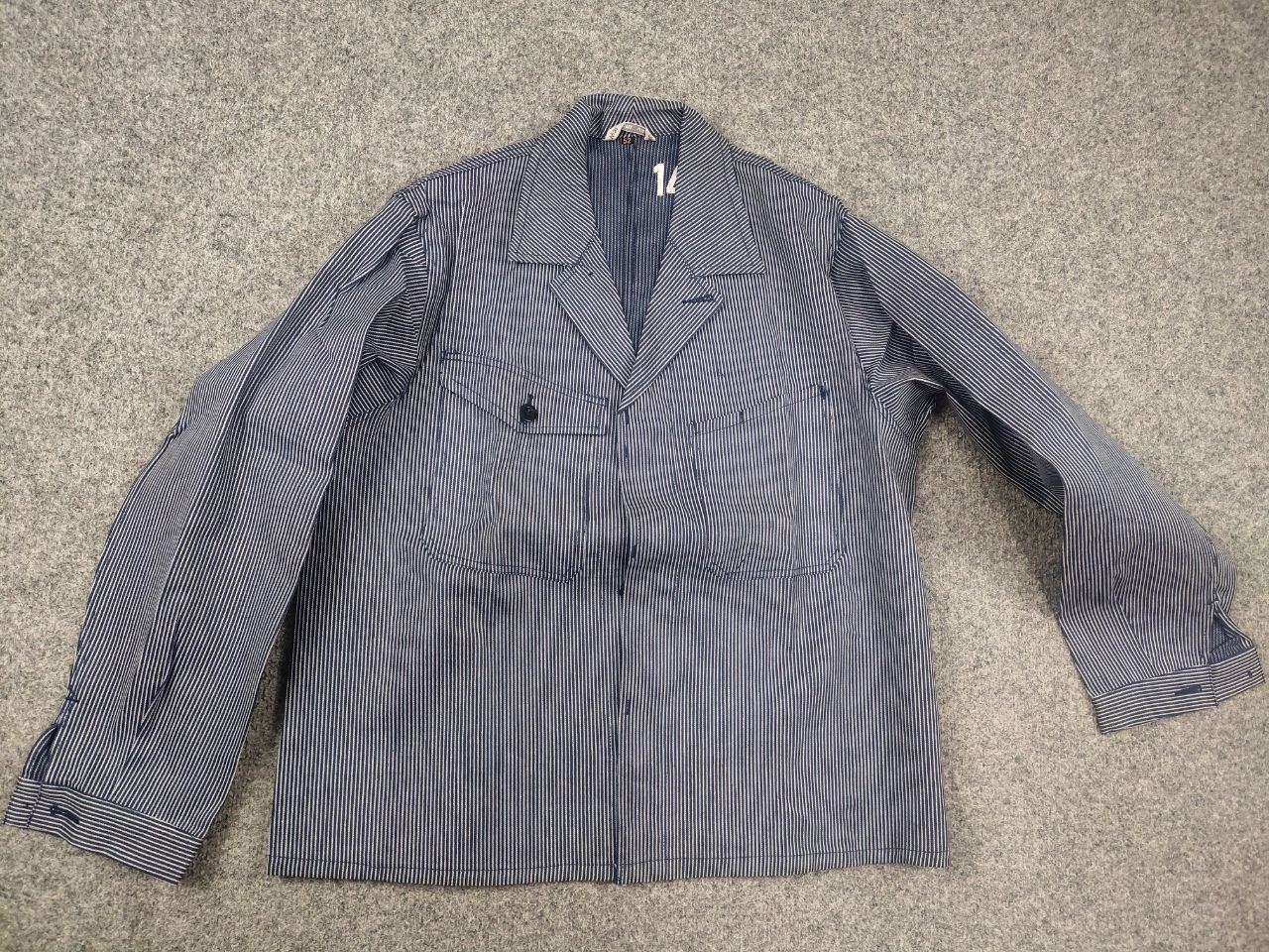 Vintage Marsum Vintage Hickory Stripe French Chore Works Jacket Size US L / EU 52-54 / 3 - 2 Thumbnail