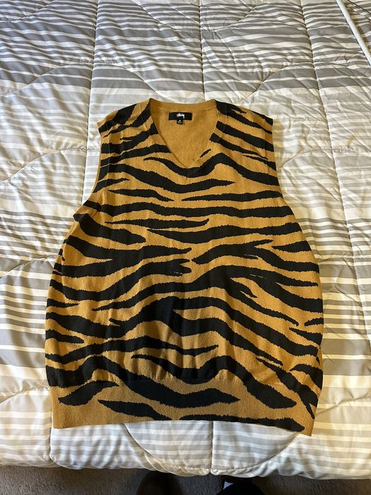 Stussy Stussy Tiger Stripe Sweater Vest | Grailed