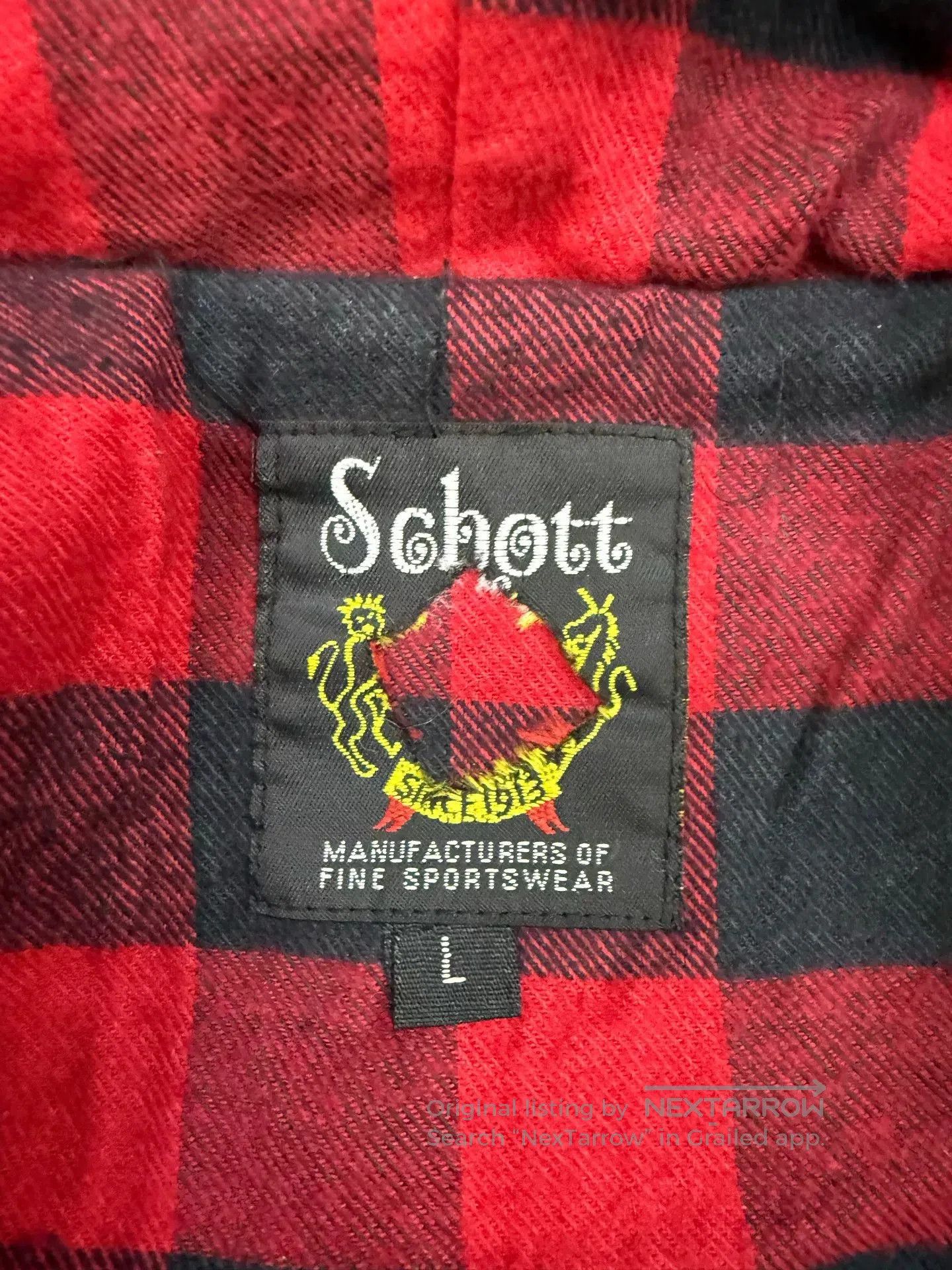 Schott Schott Men's Goat Leather Hooded Jacket. Size US L / EU 52-54 / 3 - 4 Thumbnail