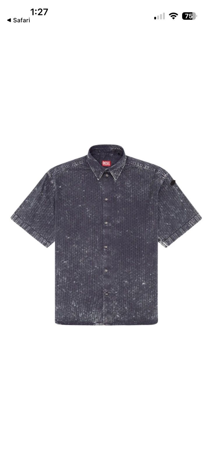 Diesel Diesel S-Lazer short sleeve button up Size US S / EU 44-46 / 1 - 6 Thumbnail