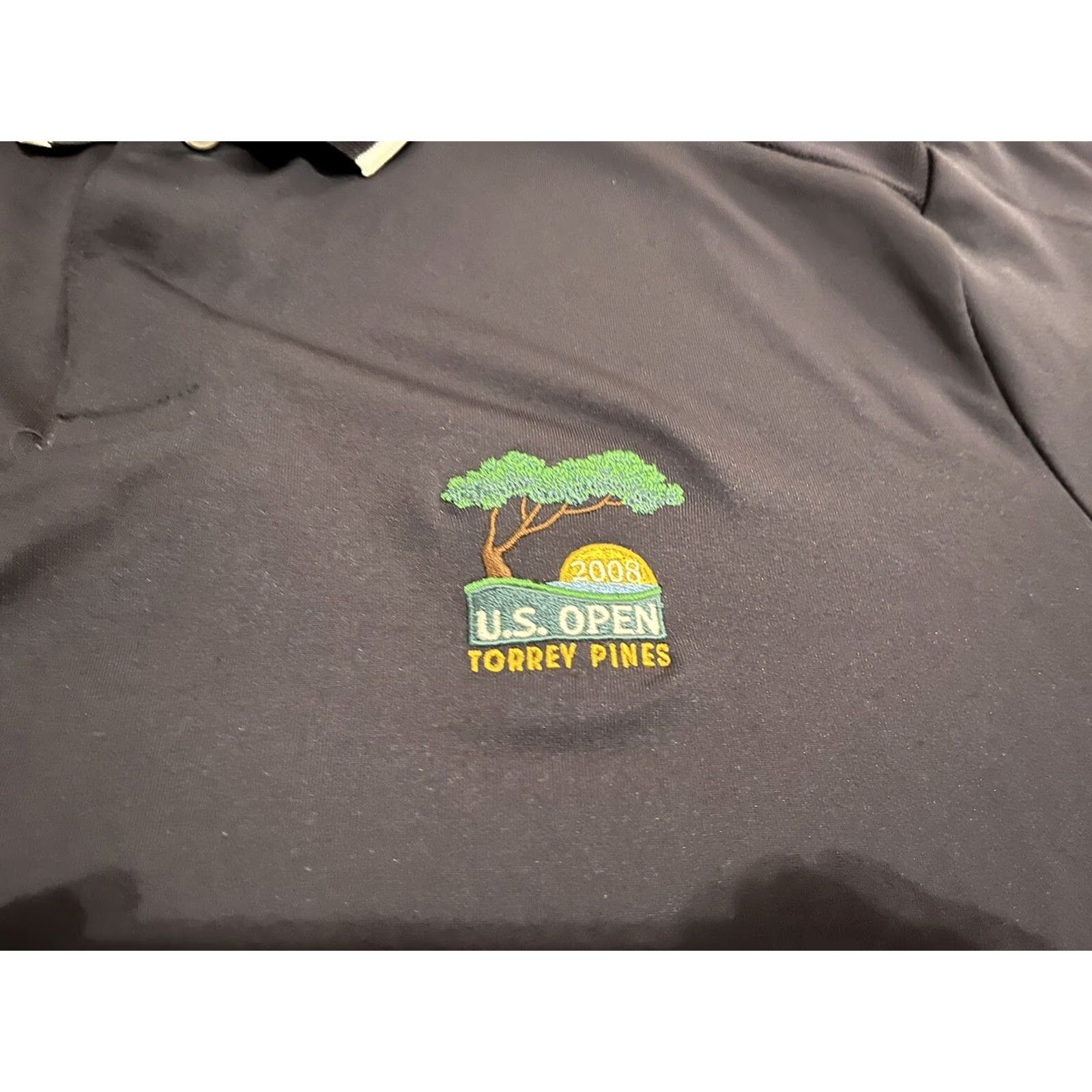 RLX Ralph Lauren RLX Ralph Lauren Blue Golf Polo Shirt 2008 US Open Torrey Pines Large Size US L / EU 52-54 / 3 - 3 Thumbnail