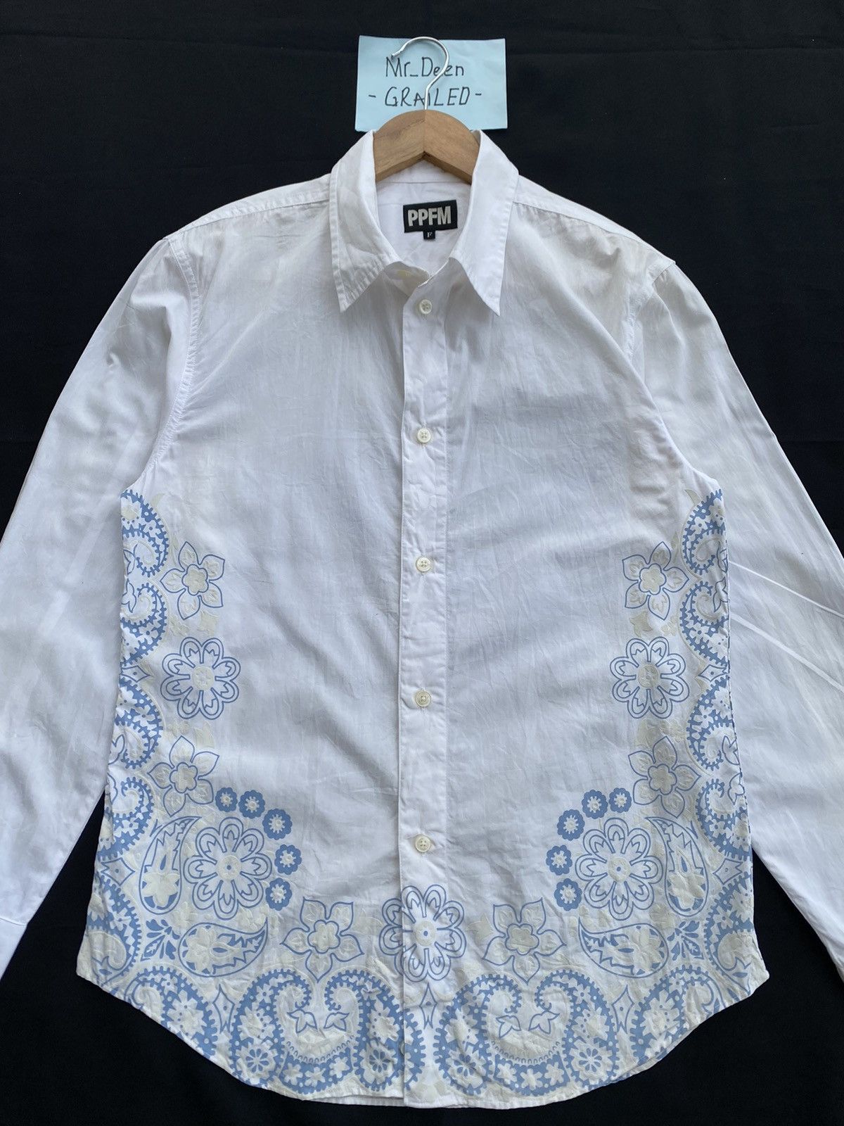 PPFM Rare PPFM White Button Shirt Size US S / EU 44-46 / 1 - 4 Thumbnail