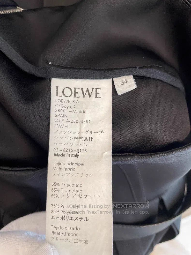Loewe Loewe Black Gray Polyester Wool Half Skirt Size 42" / US 20 - 4 Thumbnail