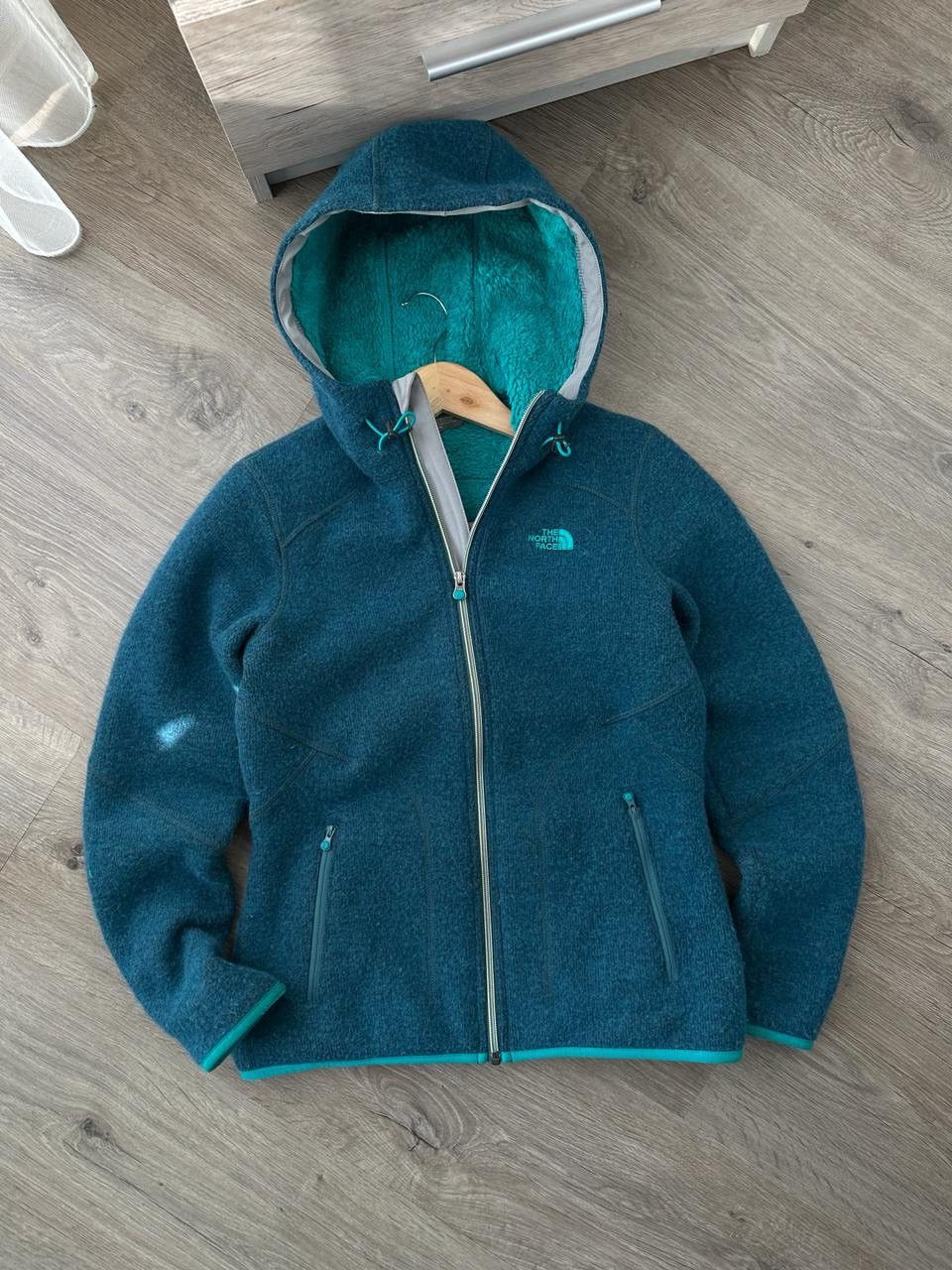 The North Face × Vintage Vintage The North Face Outdoor Blue Fur Zip Hoodie Size US M / EU 48-50 / 2 - 6 Thumbnail