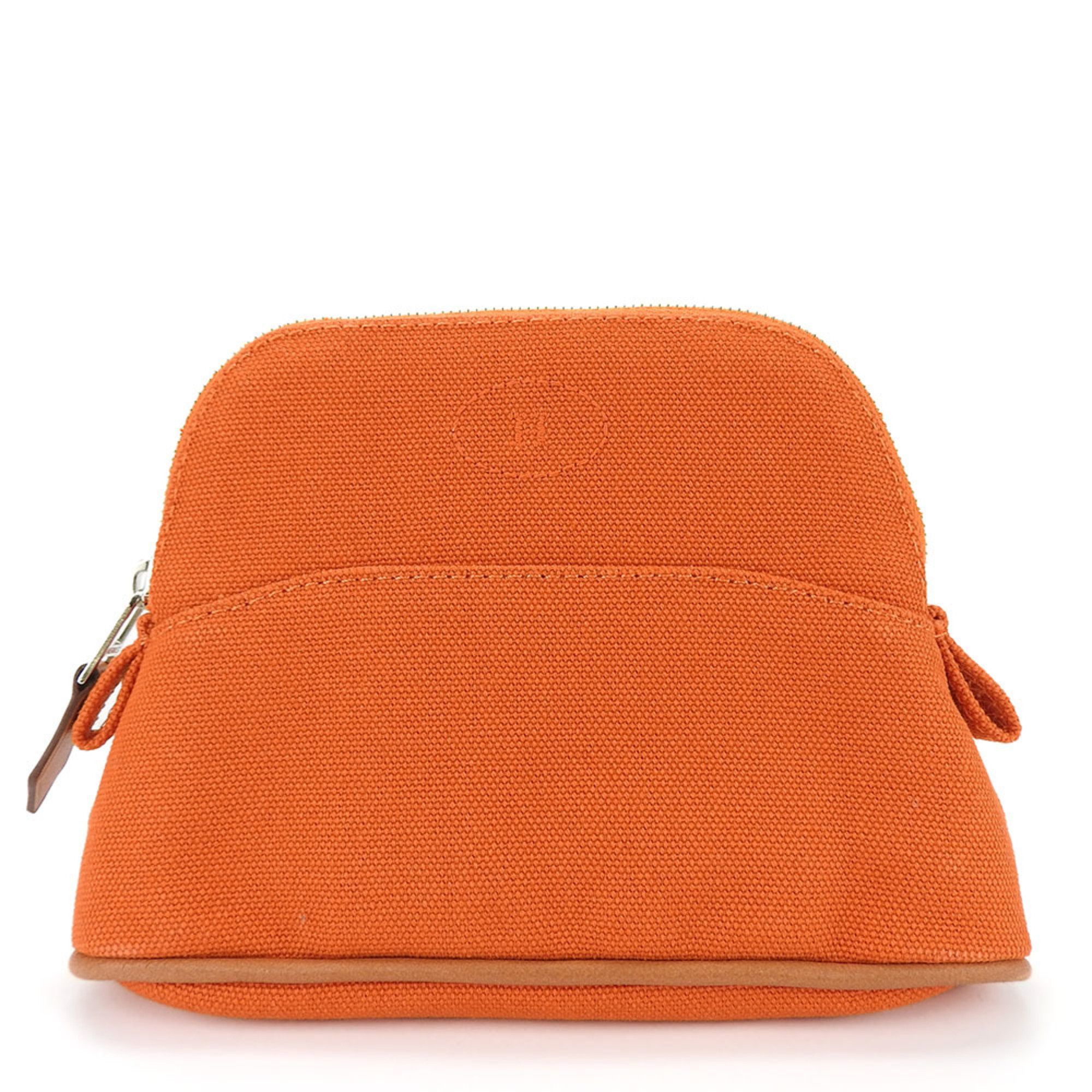 image of Hermes Pouch Bolide Cotton Orange Feu Orange Accessories Women's Hermes