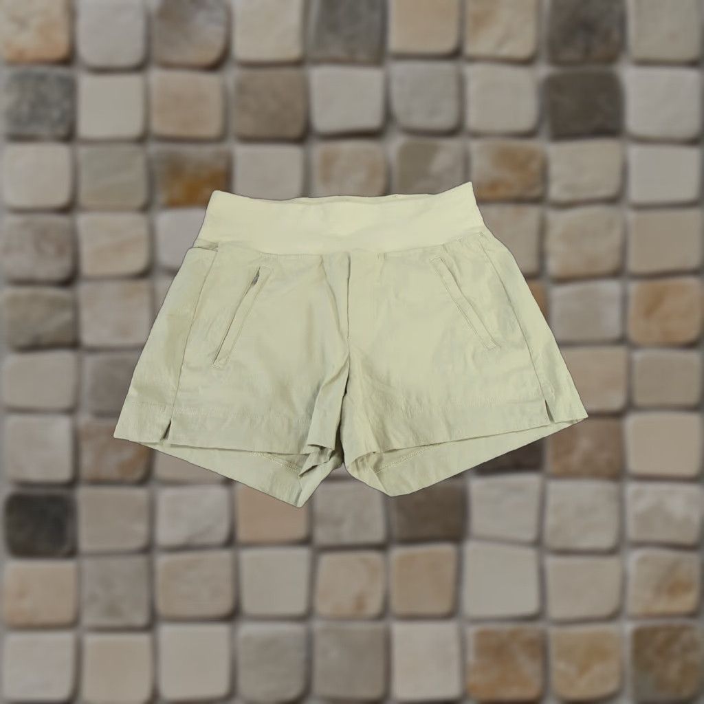Athleta Athleta Shorts Womens 0 Beige Lightweight Ripstop Chino - Activewear, Casual, Travel - Regular Size 0 - Beige - lightweight, hiking, walking - Womens Size 25" / US 0 / IT 36 - 1 Thumbnail