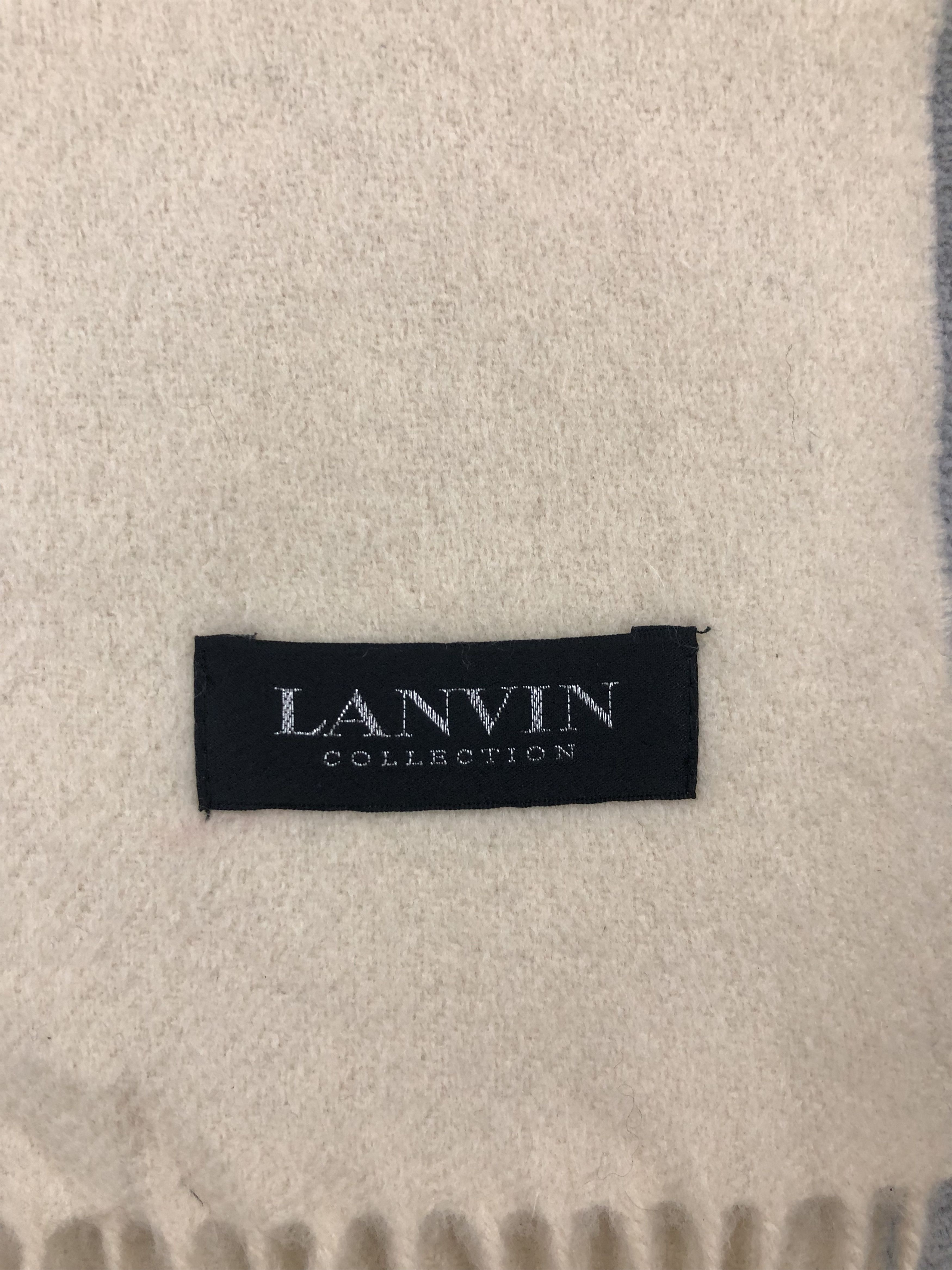 Lanvin × Vintage Lanvin Collection Wool Scarf Muffler Neck scarf Size ONE SIZE - 3 Thumbnail