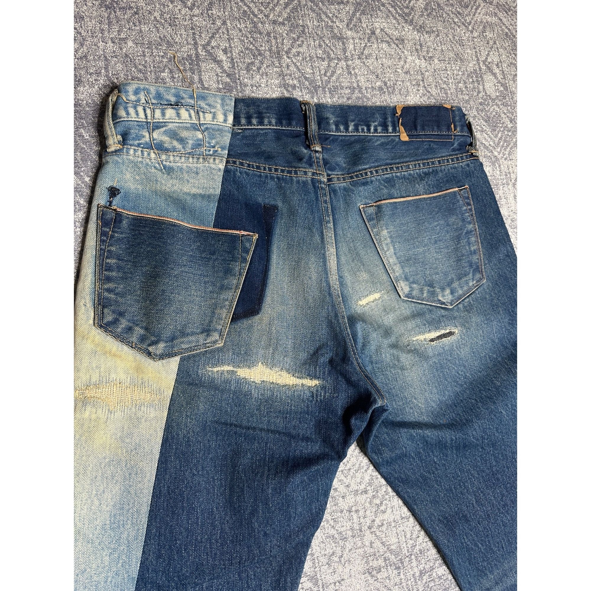 KURO Kuro Denim Japanese vintage selvedge remake jeans, made in J Size US 33 - 12 Thumbnail