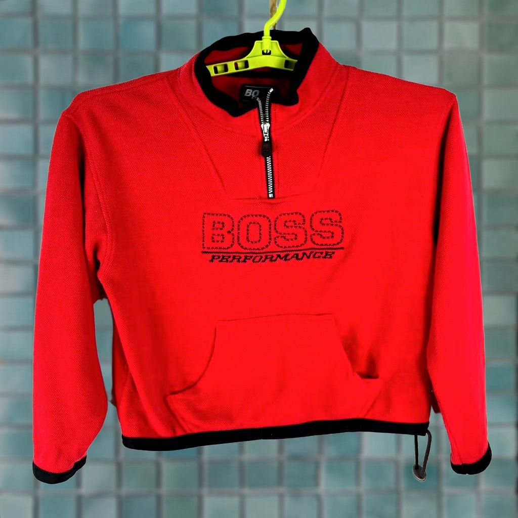 Vintage VINTAGE Boss Girl Performance Womens Pullover 1/4 Zip Red Jacket Sweatshirt Size M Size M / US 6-8 / IT 42-44 - 1 Thumbnail