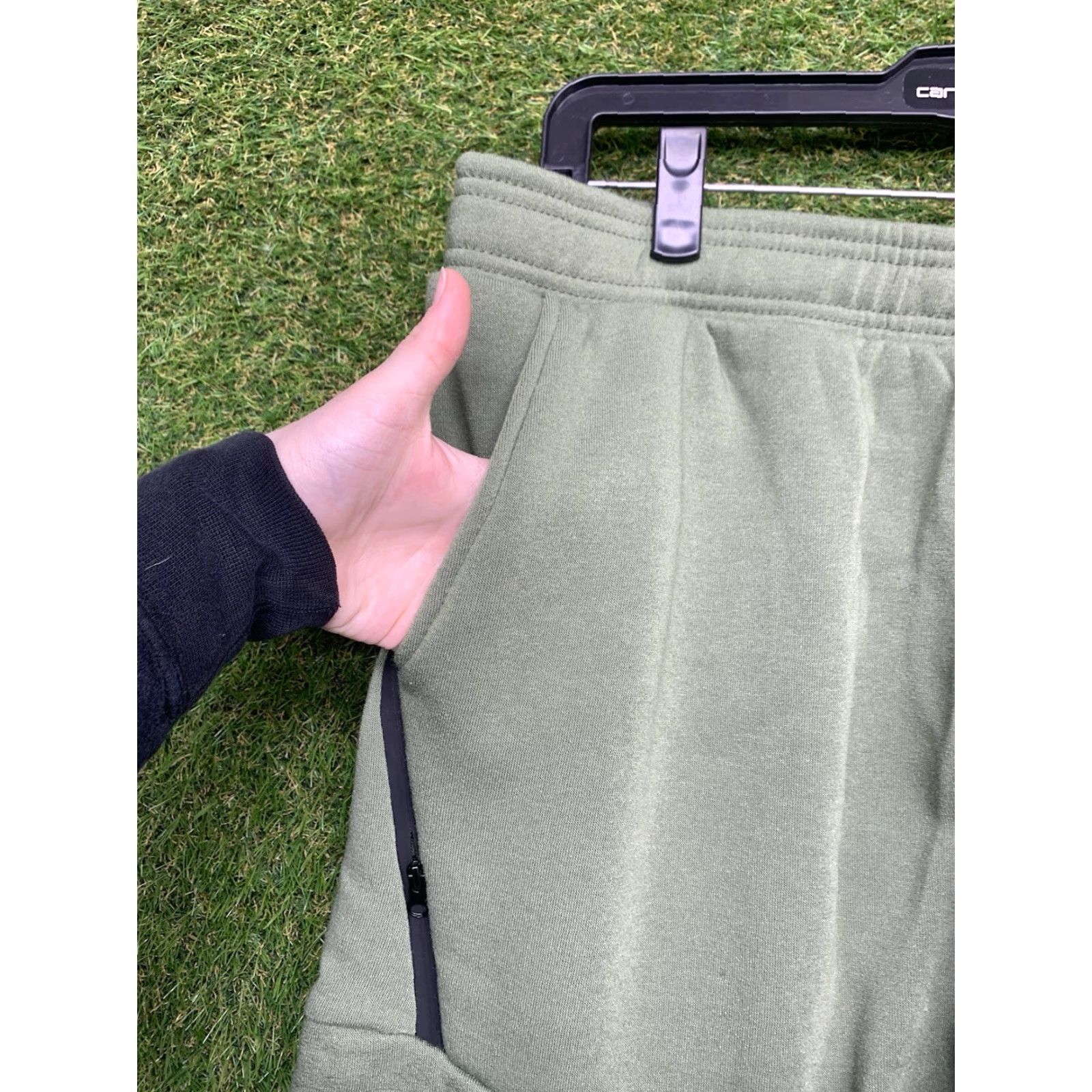Vintage Ultra Performance Sweatpants Mens Large Fleece Joggers Green Y2K Tech Drawstring Sports Pants Regular Size L Men Quartered? Size US 33 - 7 Thumbnail