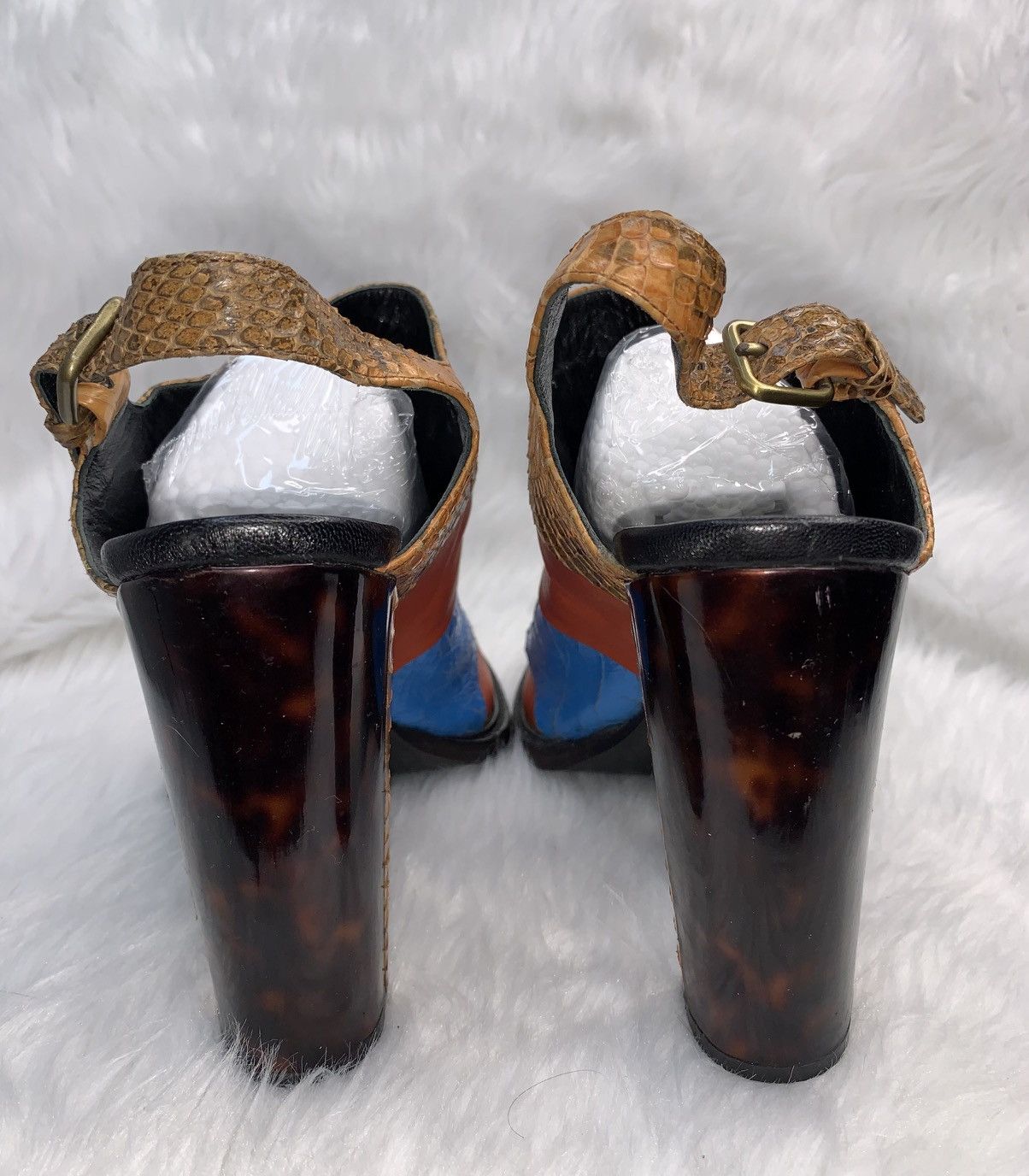 Dries Van Noten Dries Van Noten Snake Skin Heels Size US 9.5 / IT 39.5 - 11 Thumbnail