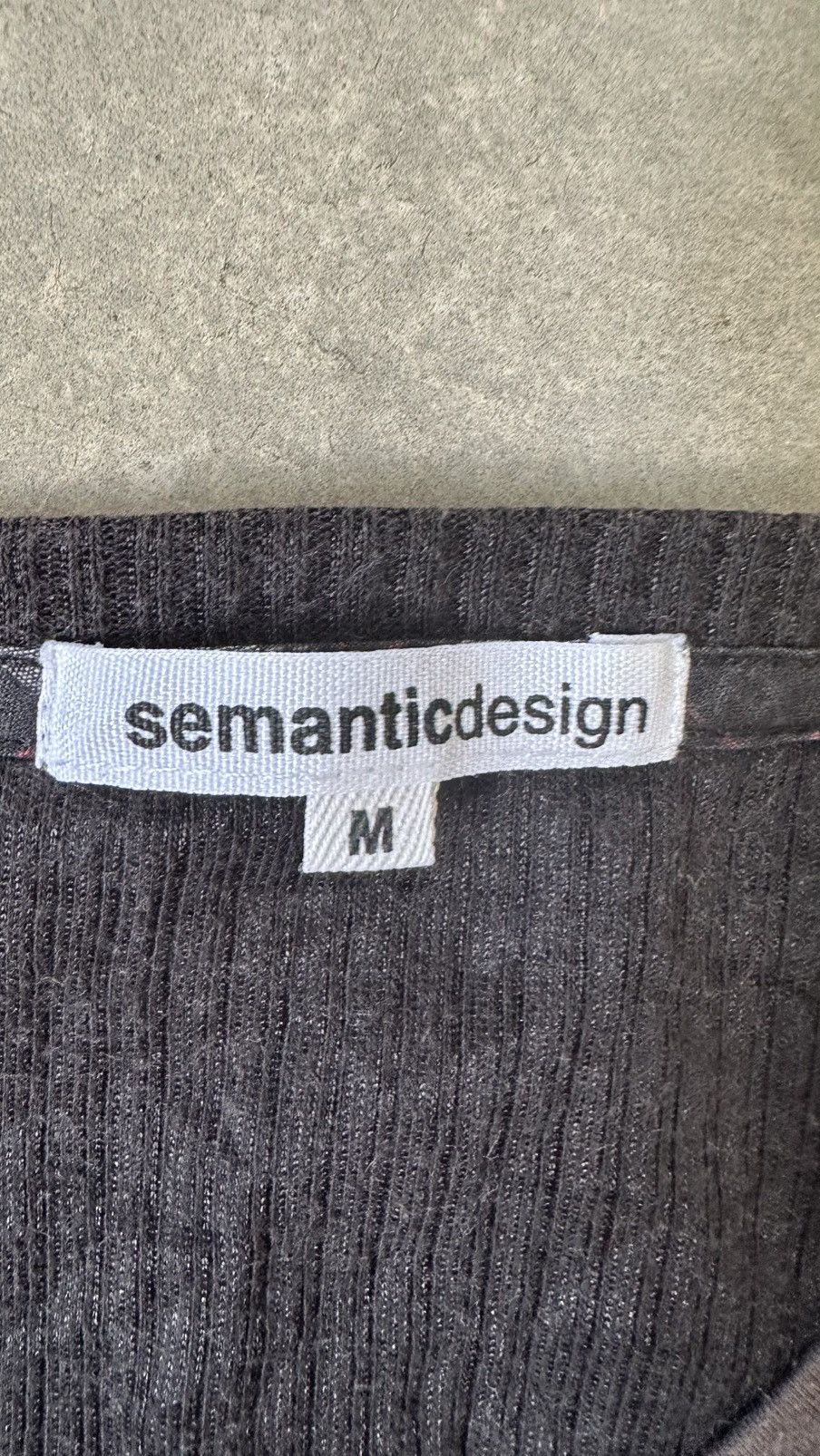 semanticdesign VINTAGE SEMANTIC DESIGN MIDZIPPER DOUBLE LAYER TEE Size US S / EU 44-46 / 1 - 4 Thumbnail