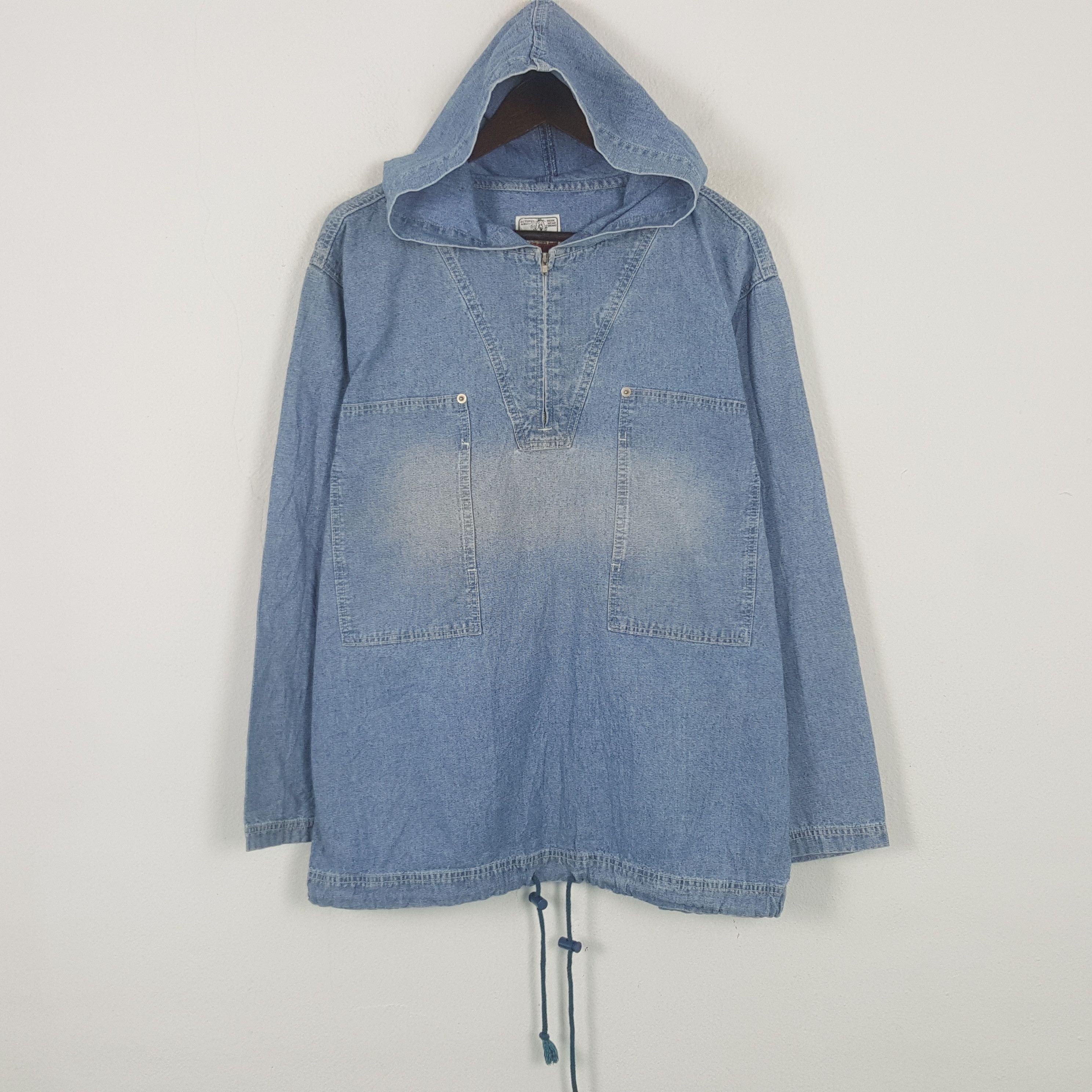 Japanese Brand Vintage Welter Denim Custom Skulls Jacket Hoodie Size US L / EU 52-54 / 3 - 3 Thumbnail