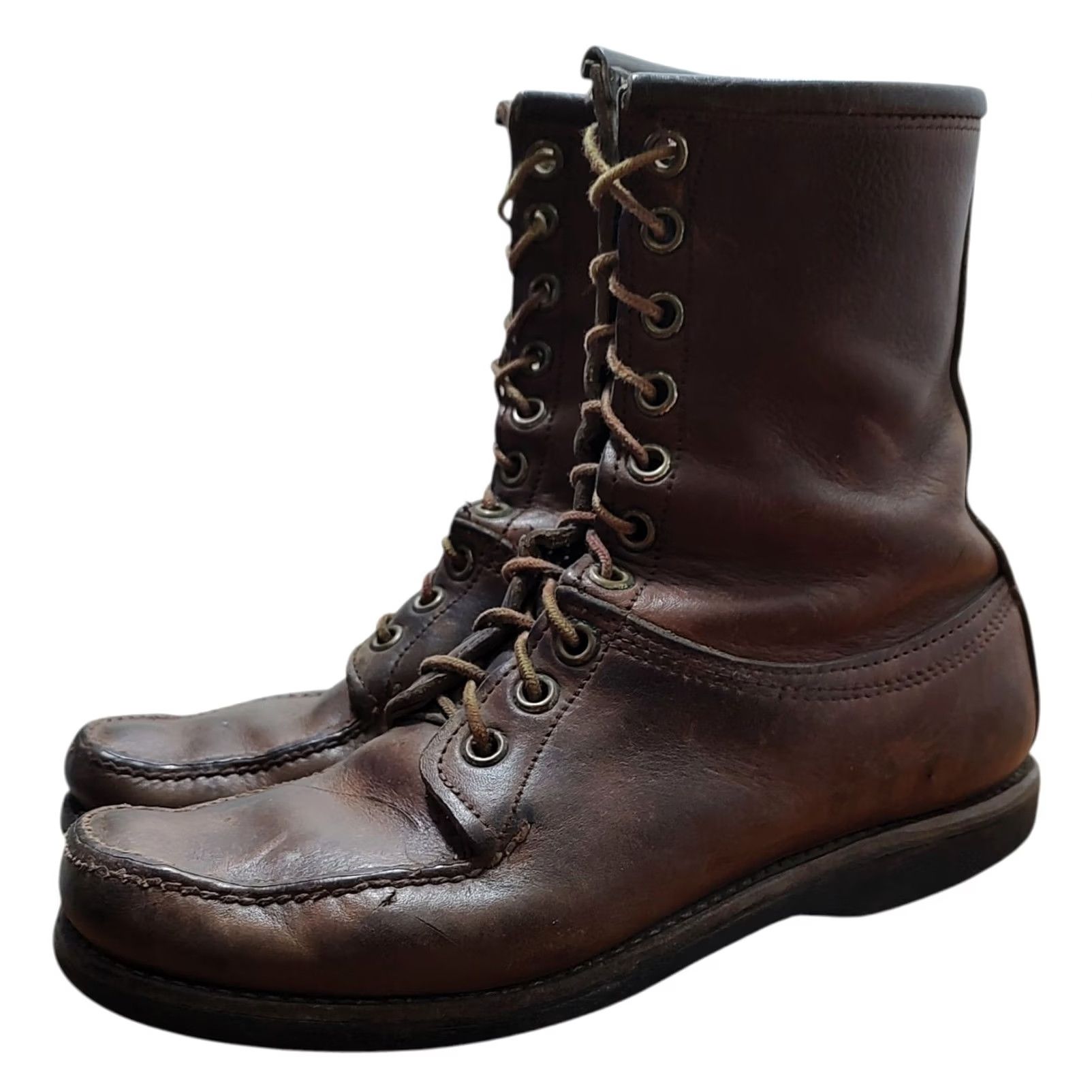 Vintage VINTAGE Itasca Boots Mens 11 Brown Leather Lace Up Outdoor Work Hiking 80s Mens Boots Size US 10 / EU 43 - 5 Thumbnail