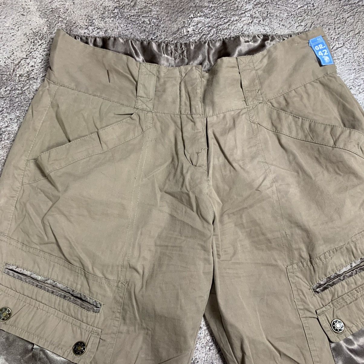 If Six Was Nine VINTAGE CARGO PANTS FLARED HYBRID PARACHUTE SPRING JAPAN 90S Size 29" - 3 Thumbnail