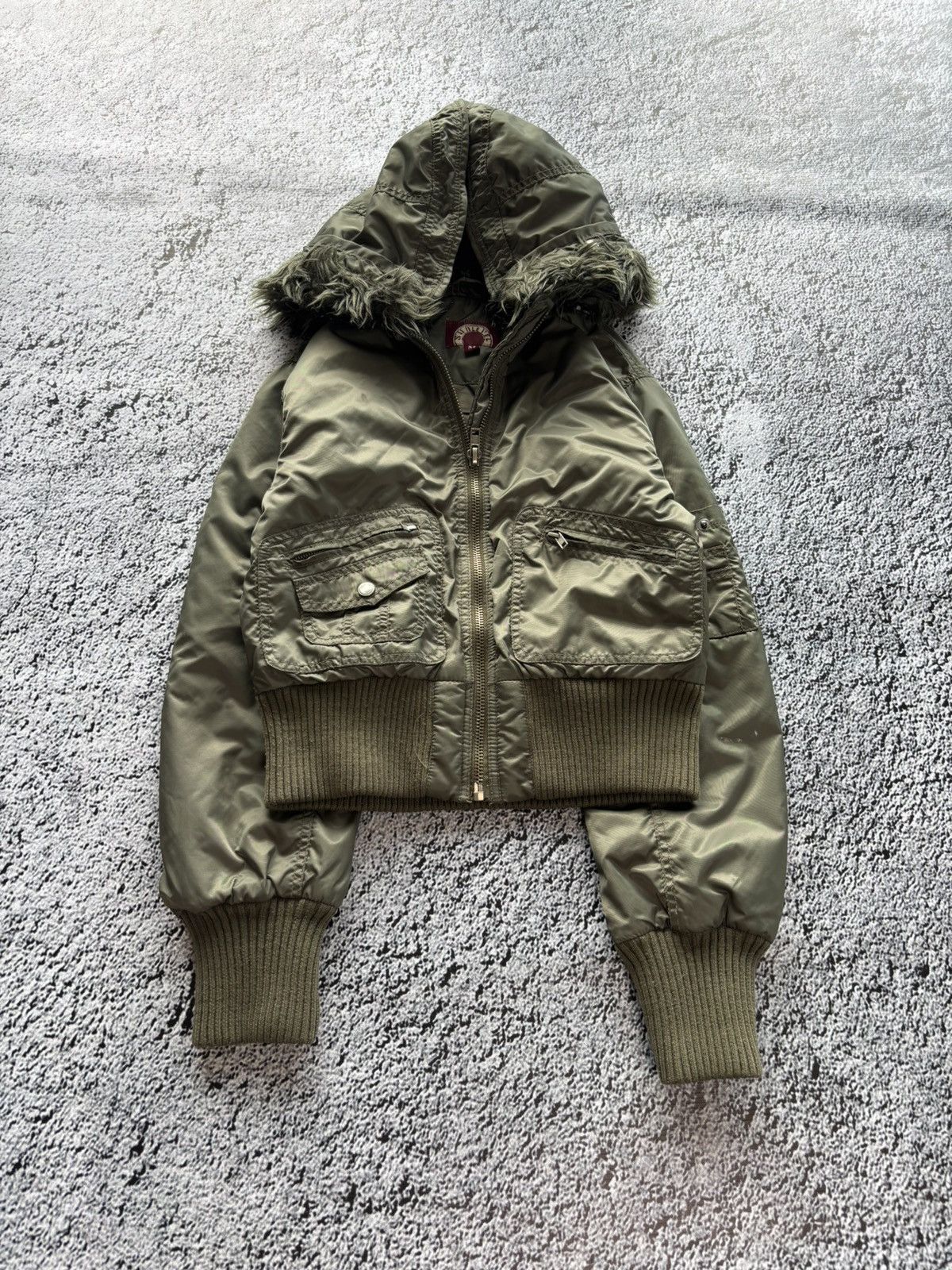 Other Vintage 2000s faux fur cropped bomber jacket japanese style Size M / US 6-8 / IT 42-44 - 4 Thumbnail