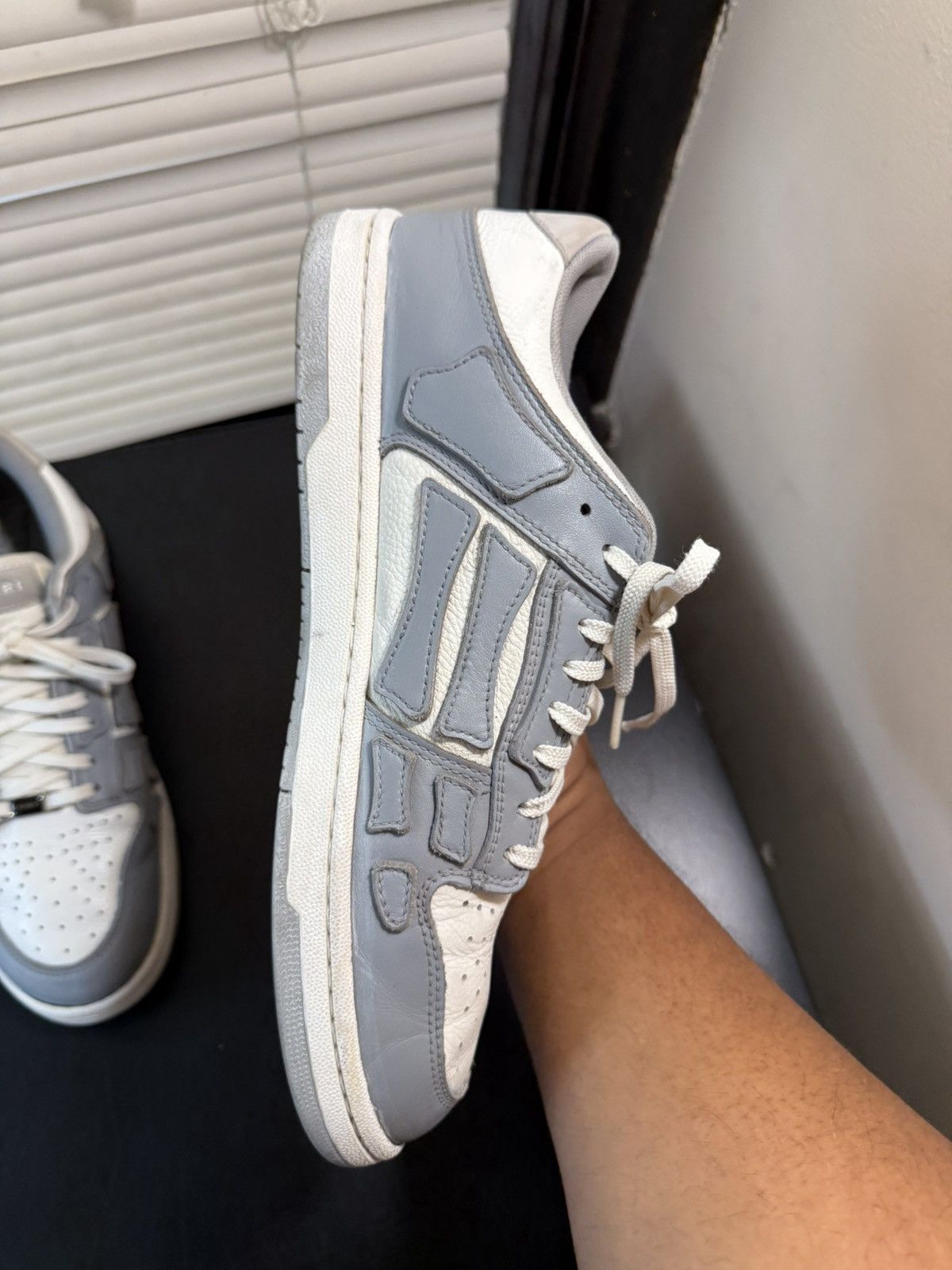 Amiri Amiri Skeleton Low Size 11 Grey Size US 11 / EU 44 - 7 Thumbnail