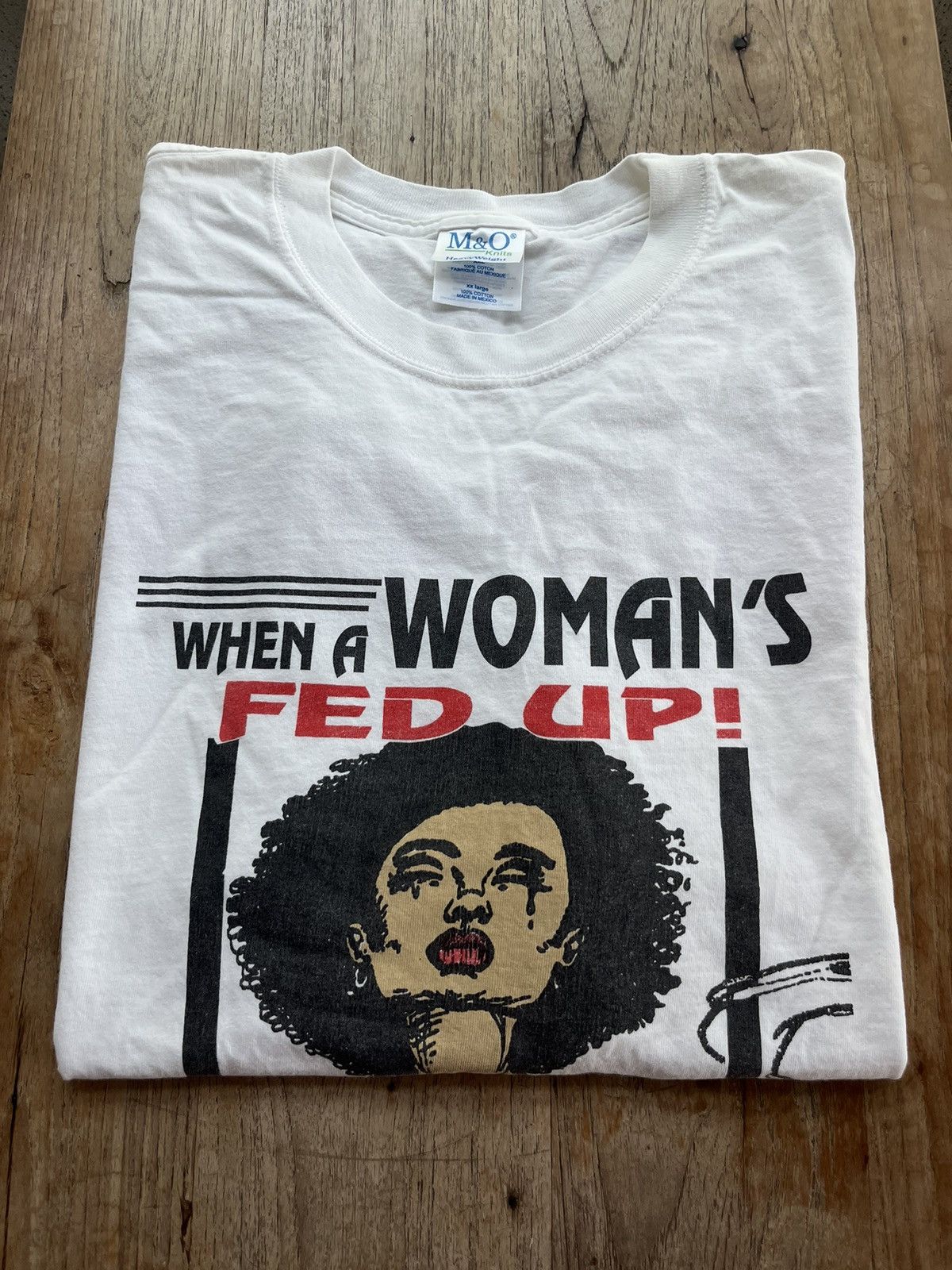 Band Tees × Vintage Vintage When A Woman’s FED UP ! R KELLY Tour 90’s Tshirt Size US XXL / EU 58 / 5 - 1 Thumbnail