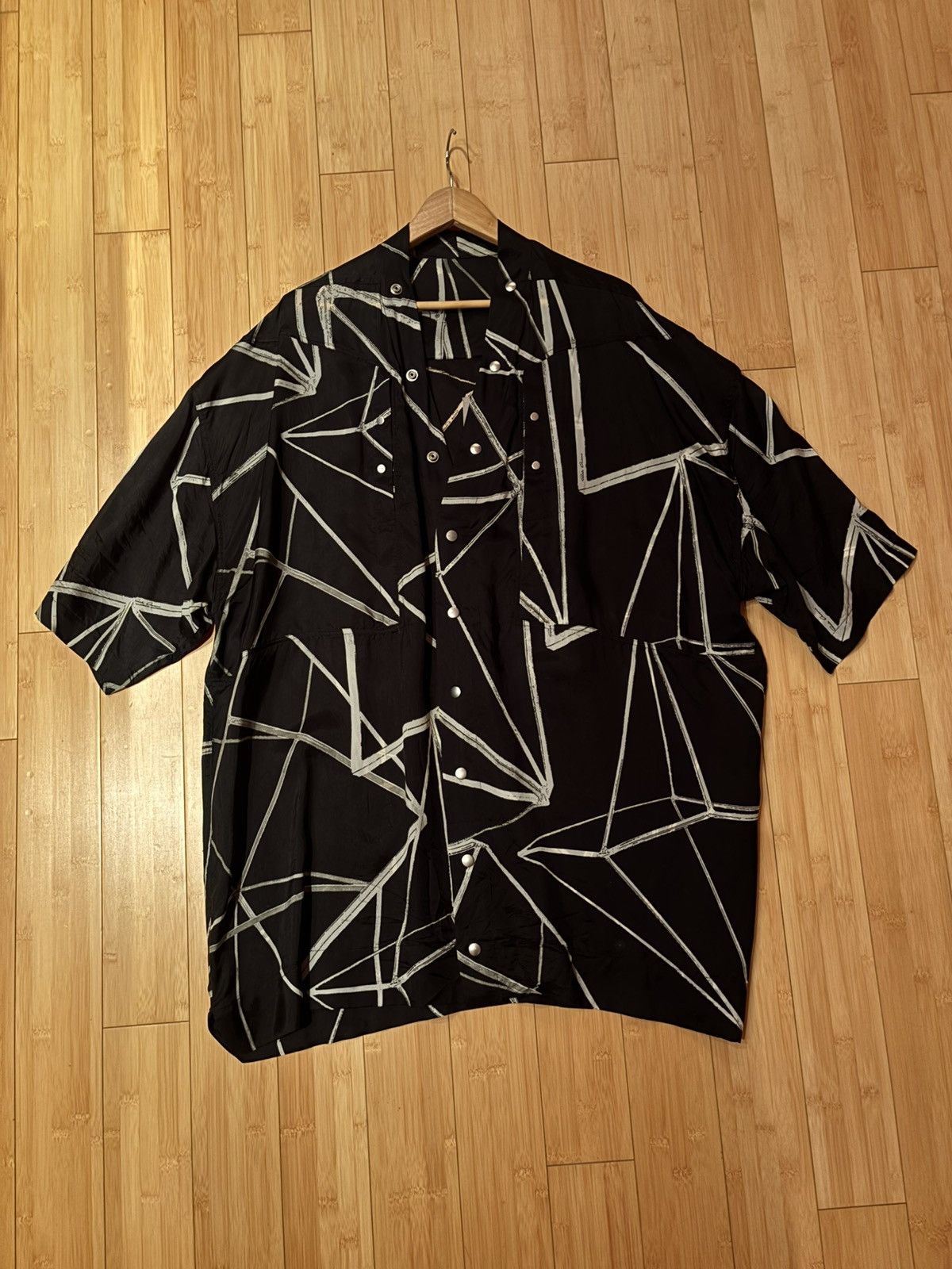 Rick Owens SS//22 “fogachine” jumbo taltin shirt