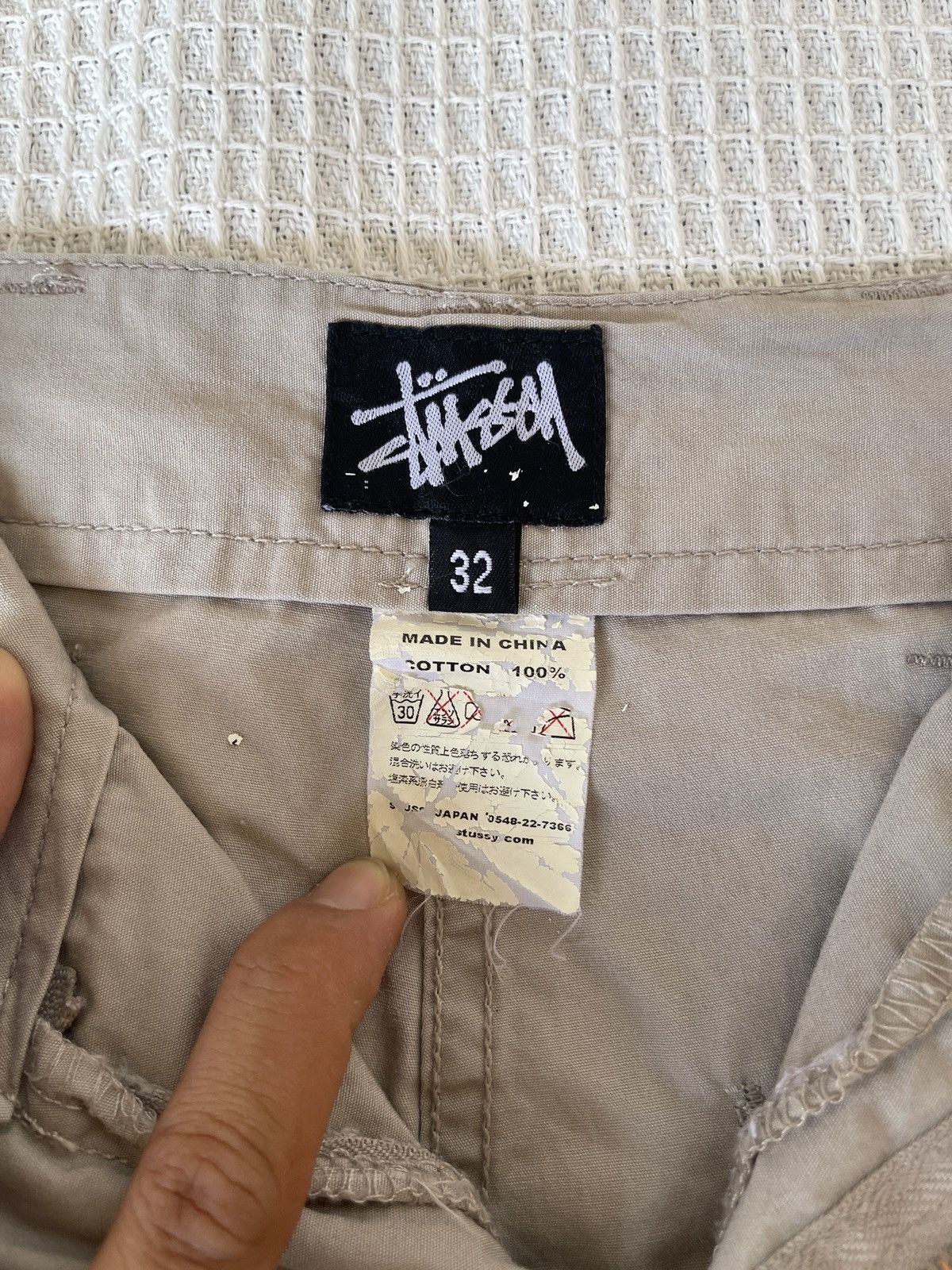 Stussy Vintage 90s 🔥STUSSY🔥3D Pocket Cargo Short Pants Size US 34 / EU 50 - 9 Thumbnail