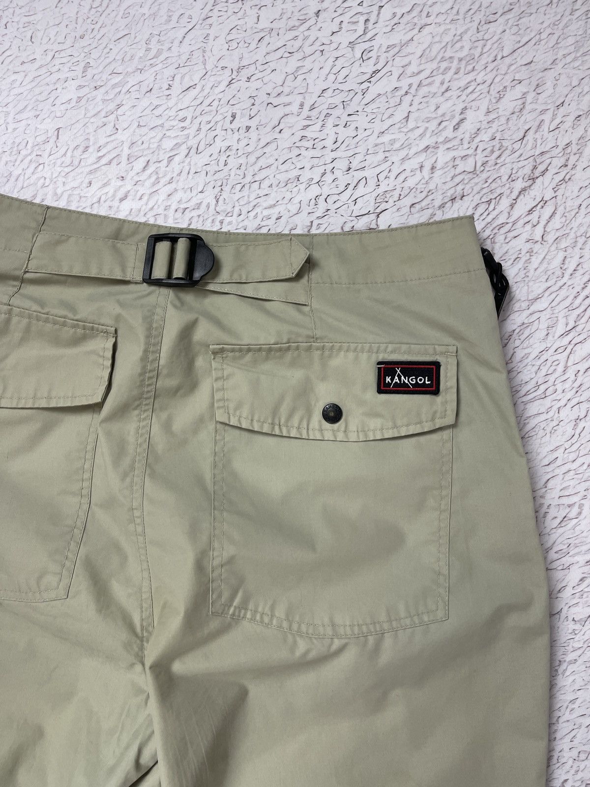 Kangol Kangol vintage utility beige cargo buckle back pants size L Size US 34 / EU 50 - 15 Thumbnail