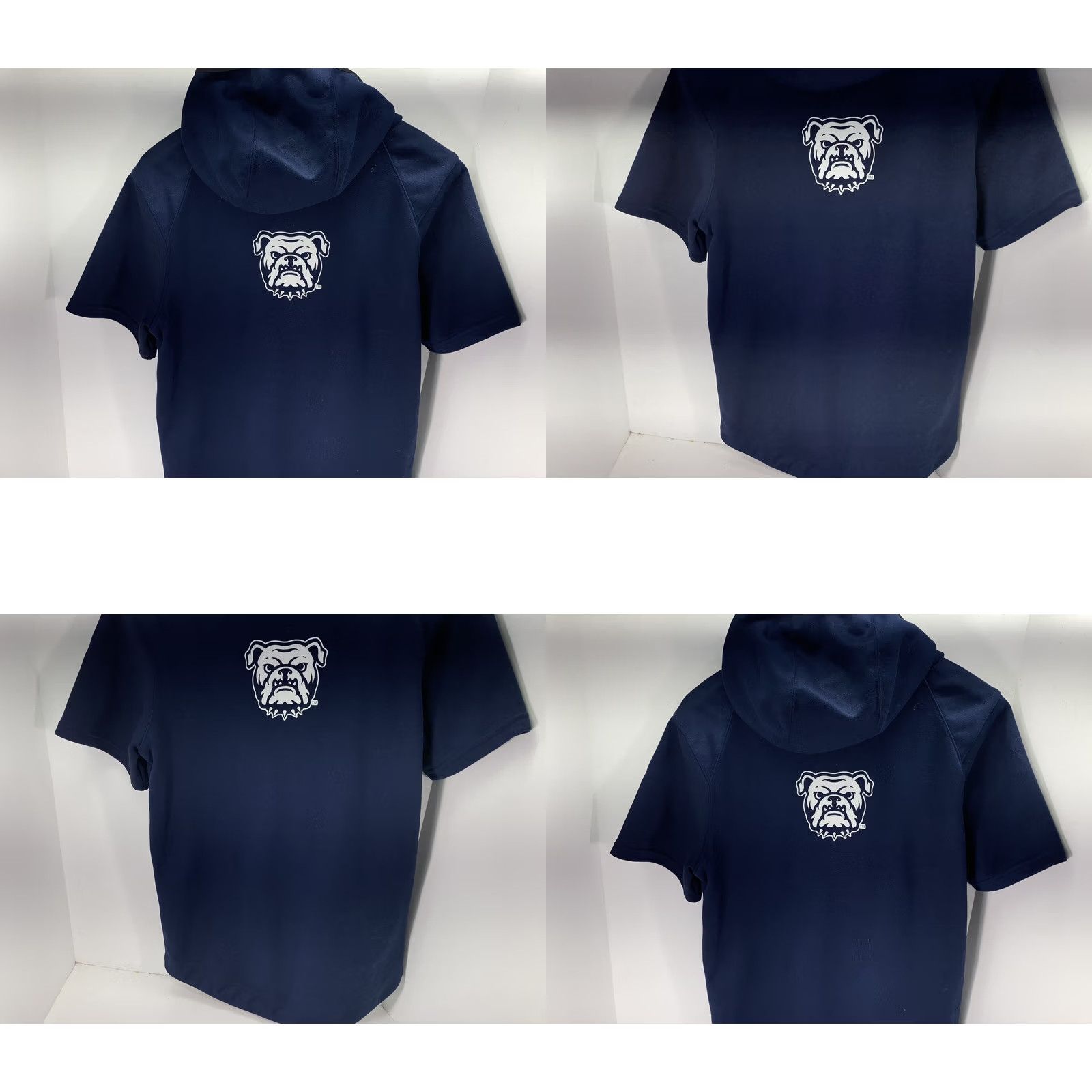 Nike VINTAGE Nike Bulldogs Sweatshirt Hoodie Men Sz Small Blue Short Sleeve Cowl Neck Dri-Fit Size US S / EU 44-46 / 1 - 8 Thumbnail