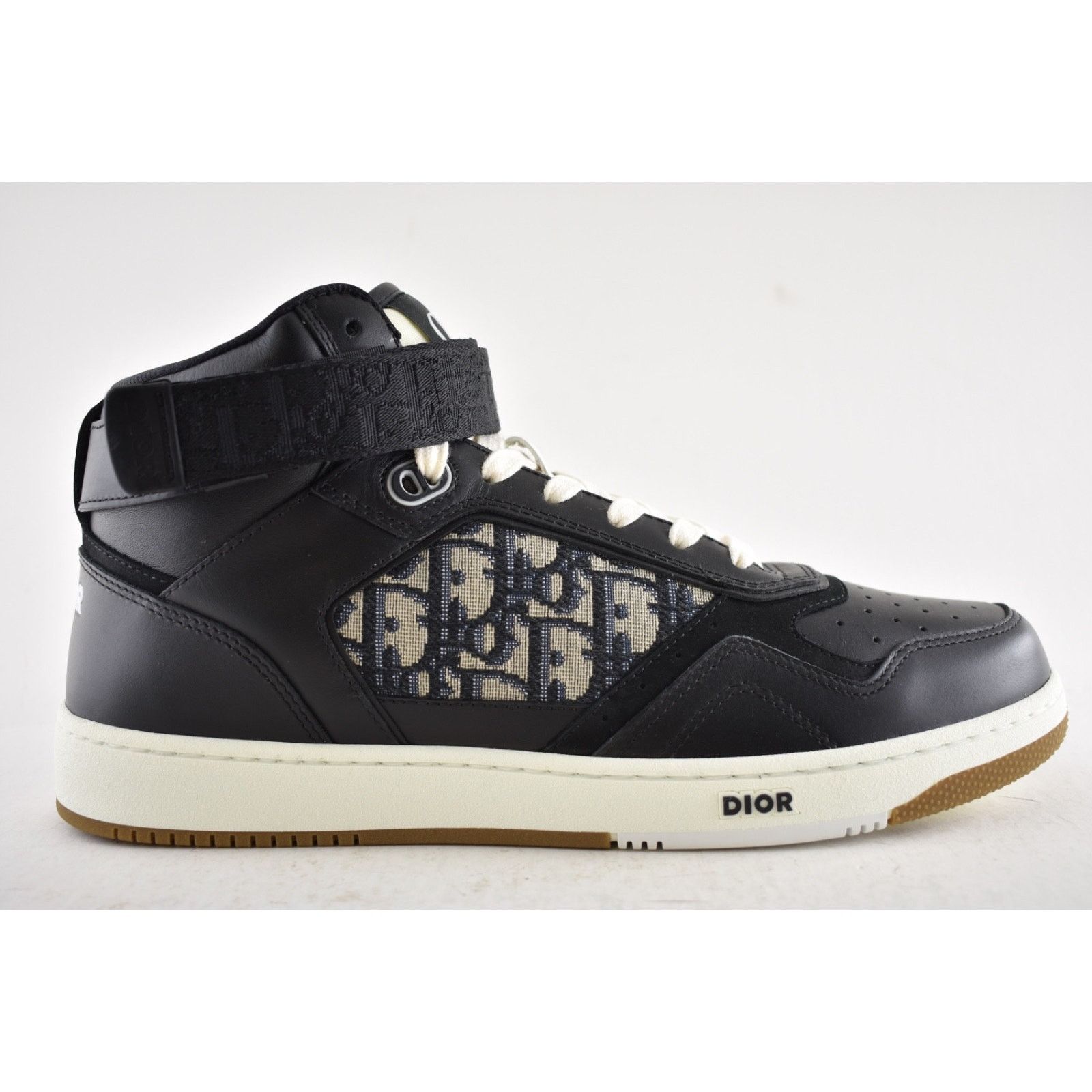 Dior Dior Mens B27 Leather Oblique High Top Sneakers 44 11 Size US 11 / EU 44 - 2 Thumbnail