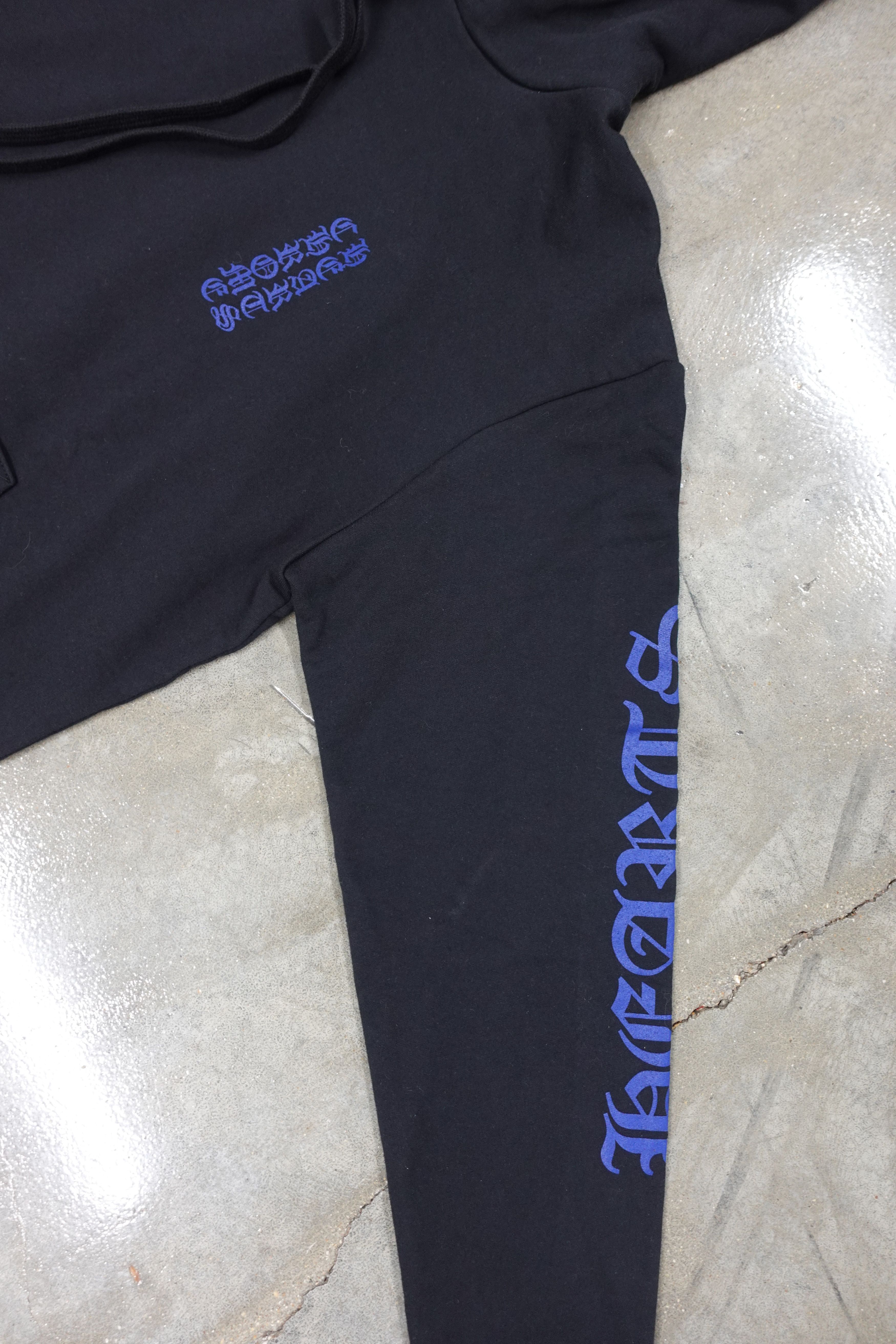Chrome Hearts CHROME HEARTS SCRIPT PULLOVER HOODIE BLACK/BLUE Size US L / EU 52-54 / 3 - 2 Thumbnail