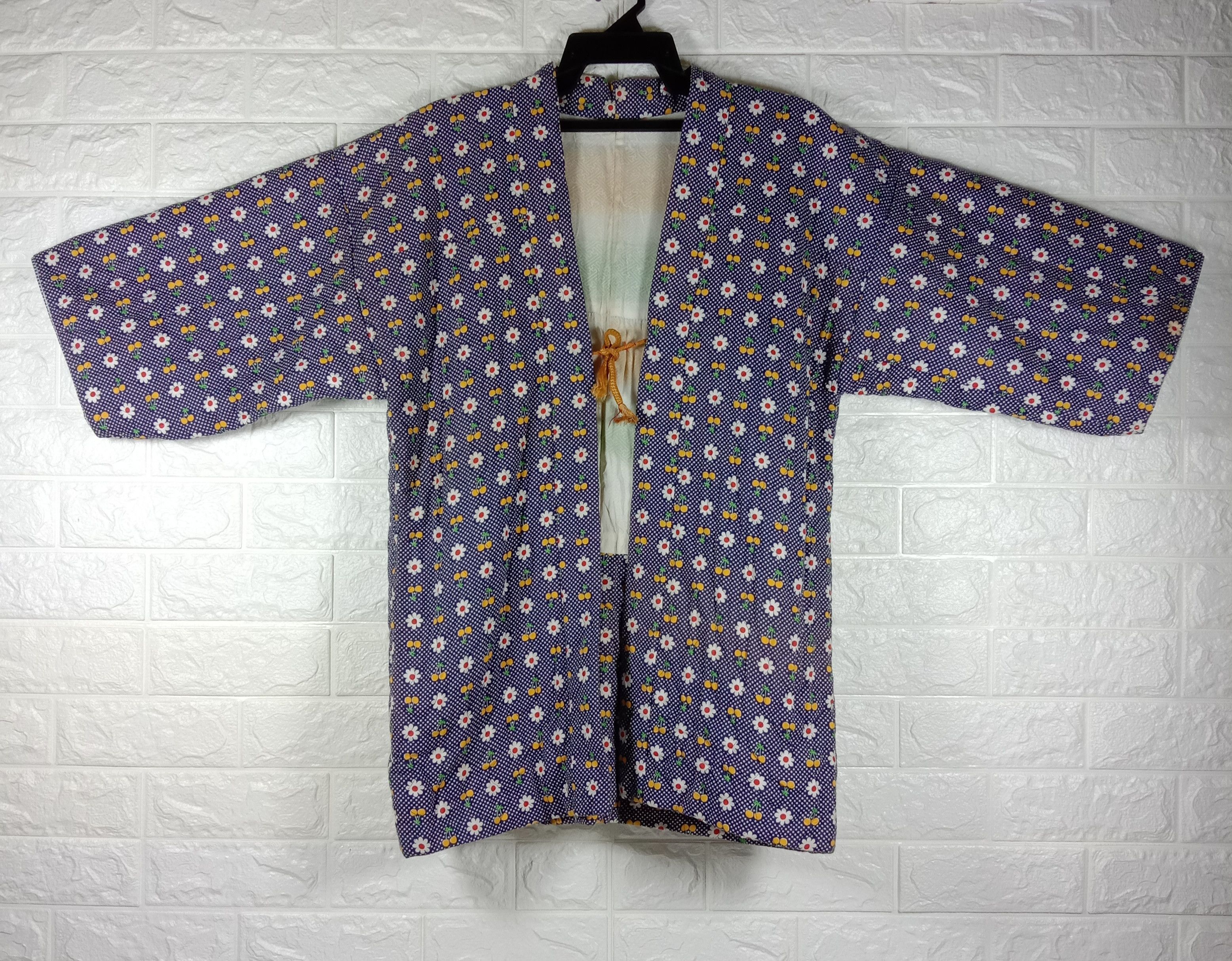 Japanese Brand Vintage Japanese Plaid Hanten Noragi Style Kimono Cardigan Size US L / EU 52-54 / 3 - 1 Thumbnail