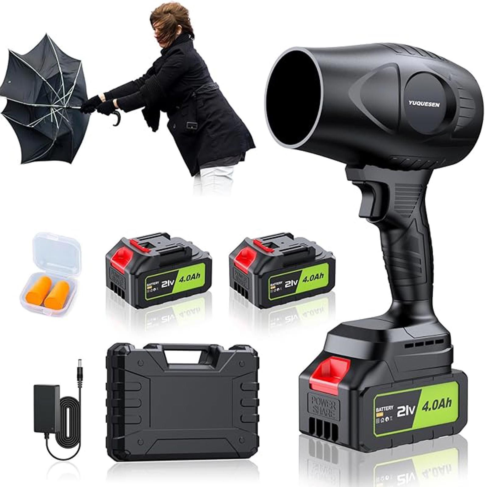 Other VUQUESEN Cordless Handheld Leaf Blower Dual 21V Batteries Bl Size ONE SIZE - 1 Thumbnail