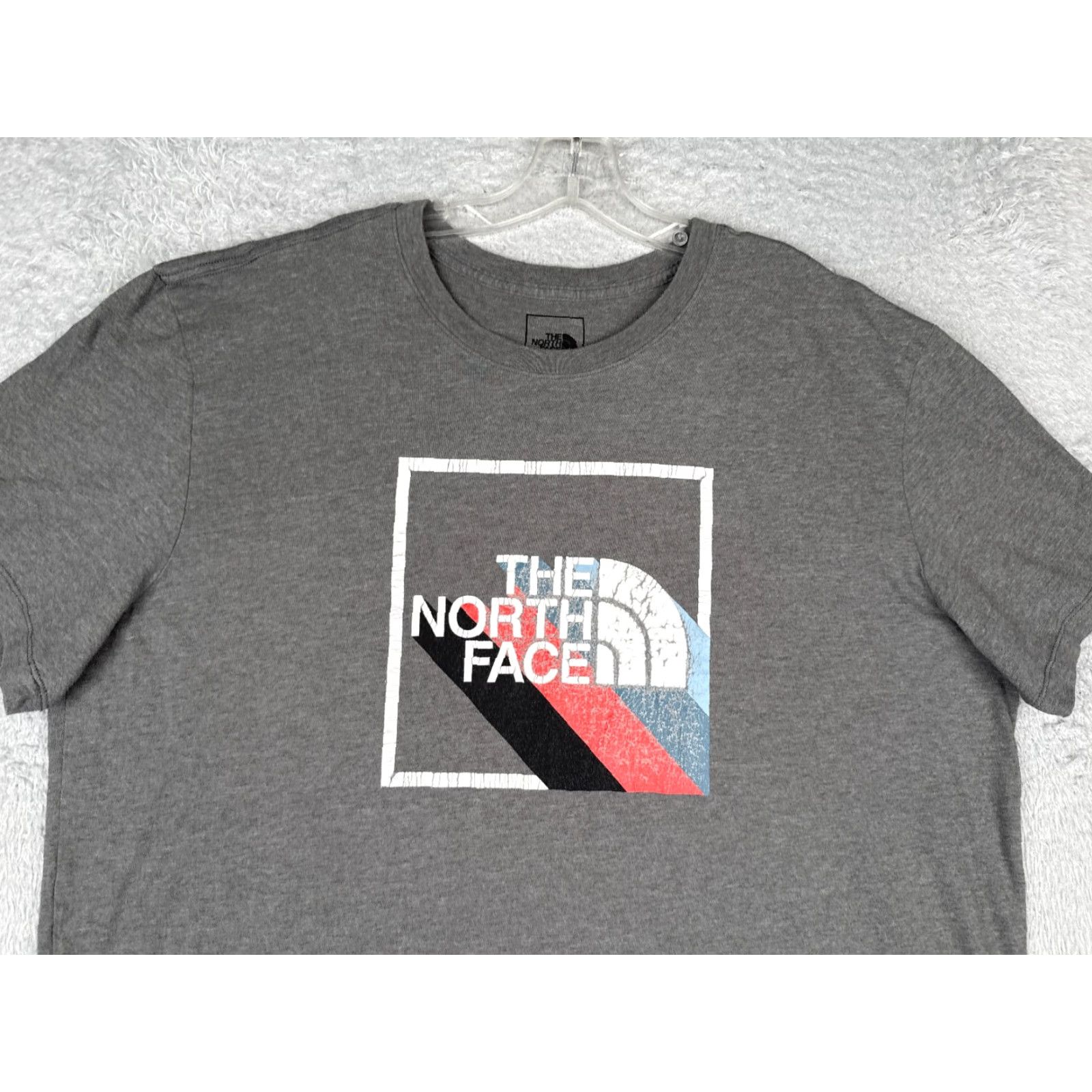 The North Face The North Face Shirt Men 2XL Gray Slim Fit Crew Neck Cotton Blend T-Shirt Logo All Seasons Breathable Regular Mens Size US XXL / EU 58 / 5 - 4 Thumbnail