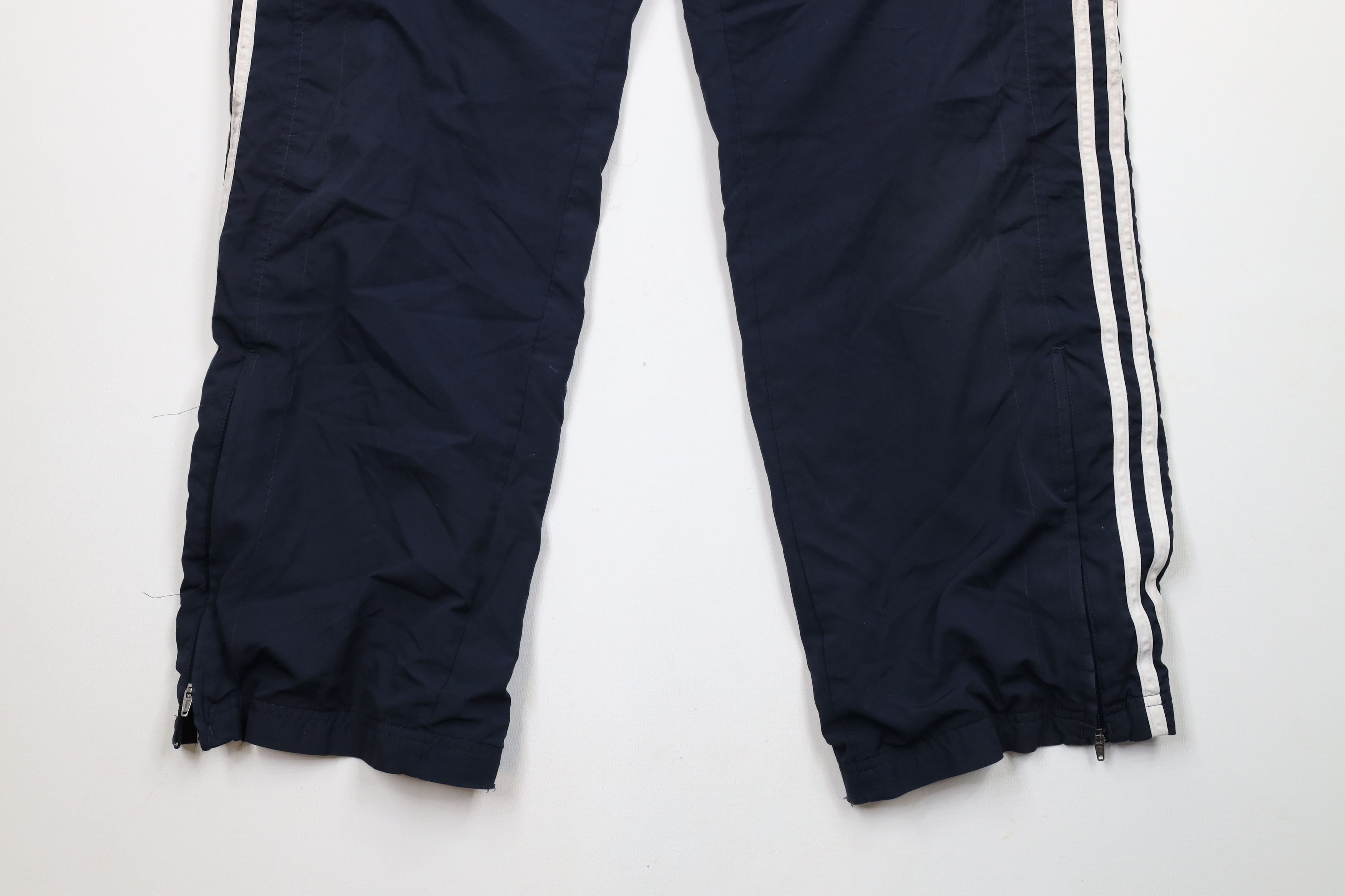 Adidas × Vintage Vintage Adidas Spell Out Striped Lined Wide Leg Pants Blue Size US 34 / EU 50 - 4 Thumbnail