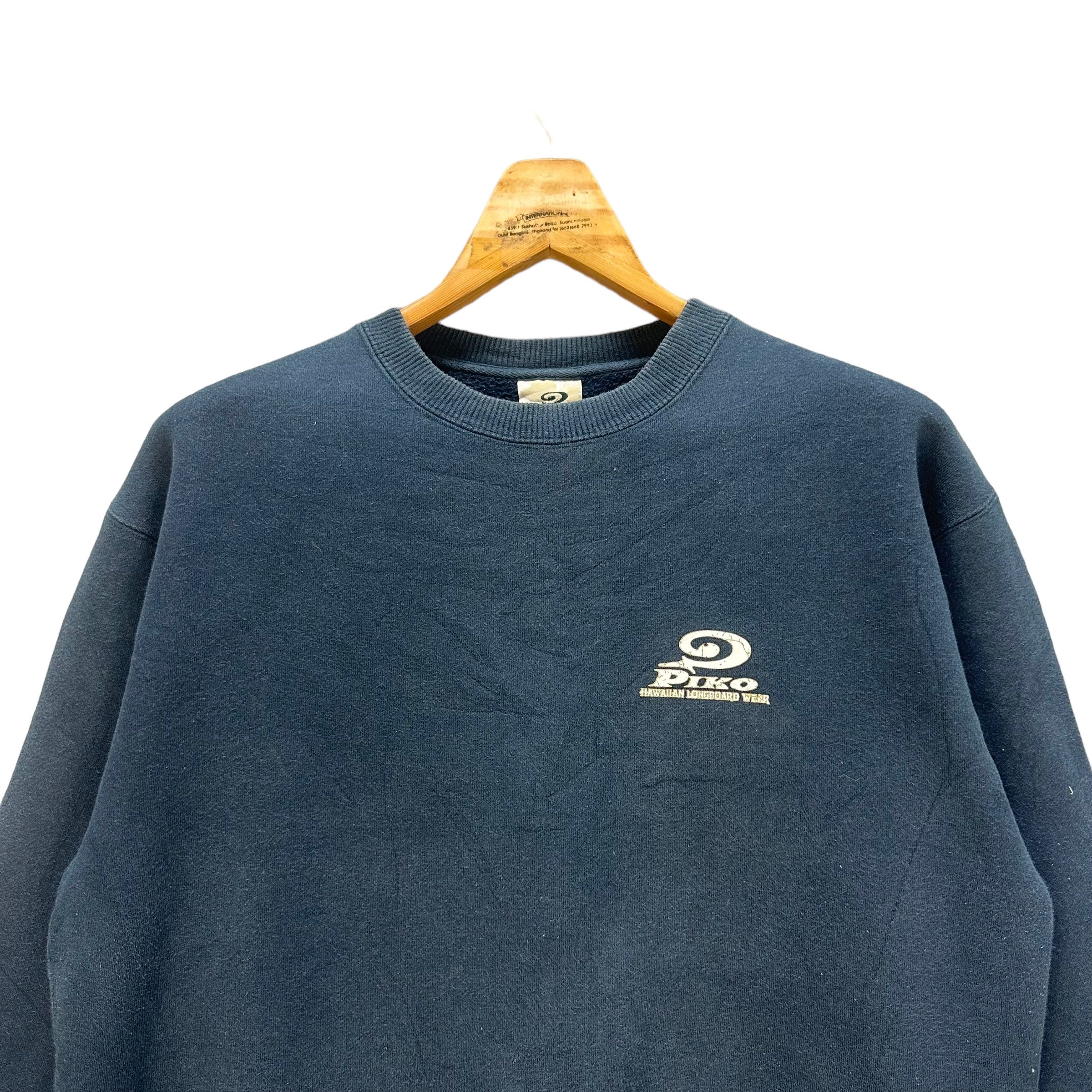 Vintage PIKO HAWAIIAN LONGBOARD WEAR SWEATSHIRT #8135-204 Size US L / EU 52-54 / 3 - 4 Thumbnail