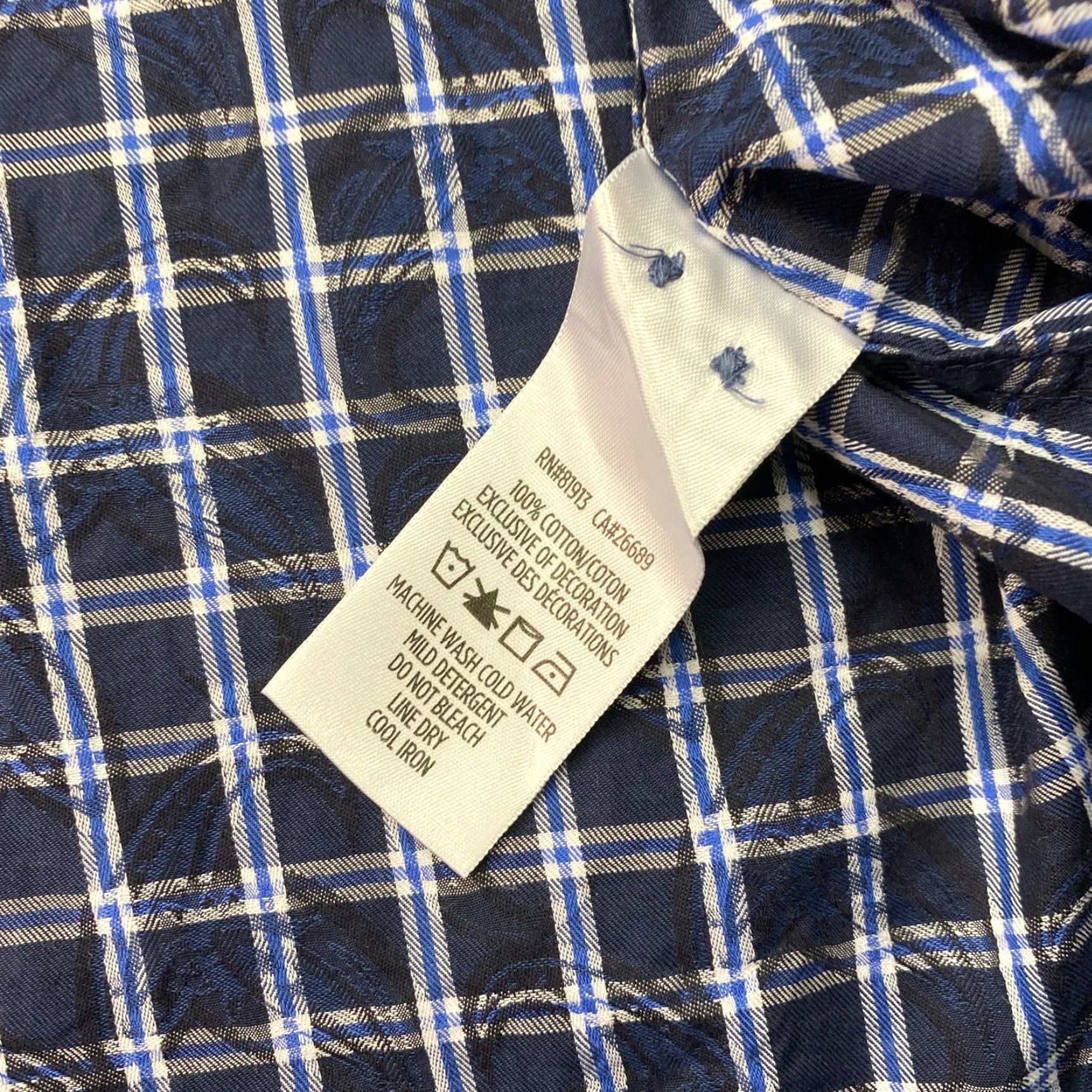 Robert Graham Robert Graham Shirt Button-Up Men’s 2XL Long Sleeve Blue White Multicolor Check Casual Dress Button-Up Shirt Size US XXL / EU 58 / 5 - 5 Thumbnail