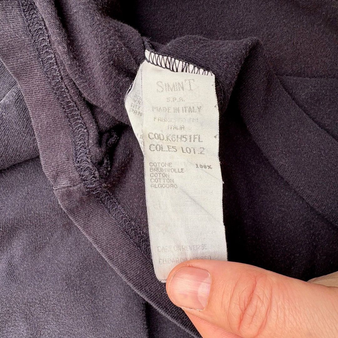 Armani Armani Jeans 1990 90s Vintage L/S Logo Italy Navy T-Shirt Size US XL / EU 56 / 4 - 5 Thumbnail