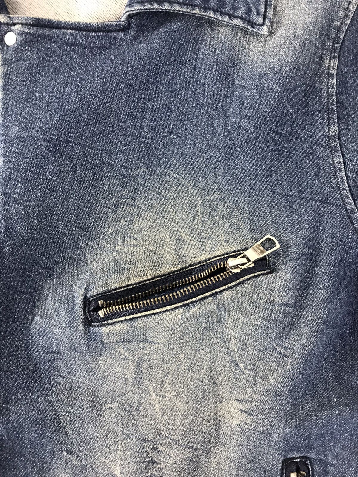 Japanese Brand Vintage Diviner Reckless Life Denim Jacket Zipper Pocket Size US M / EU 48-50 / 2 - 7 Thumbnail