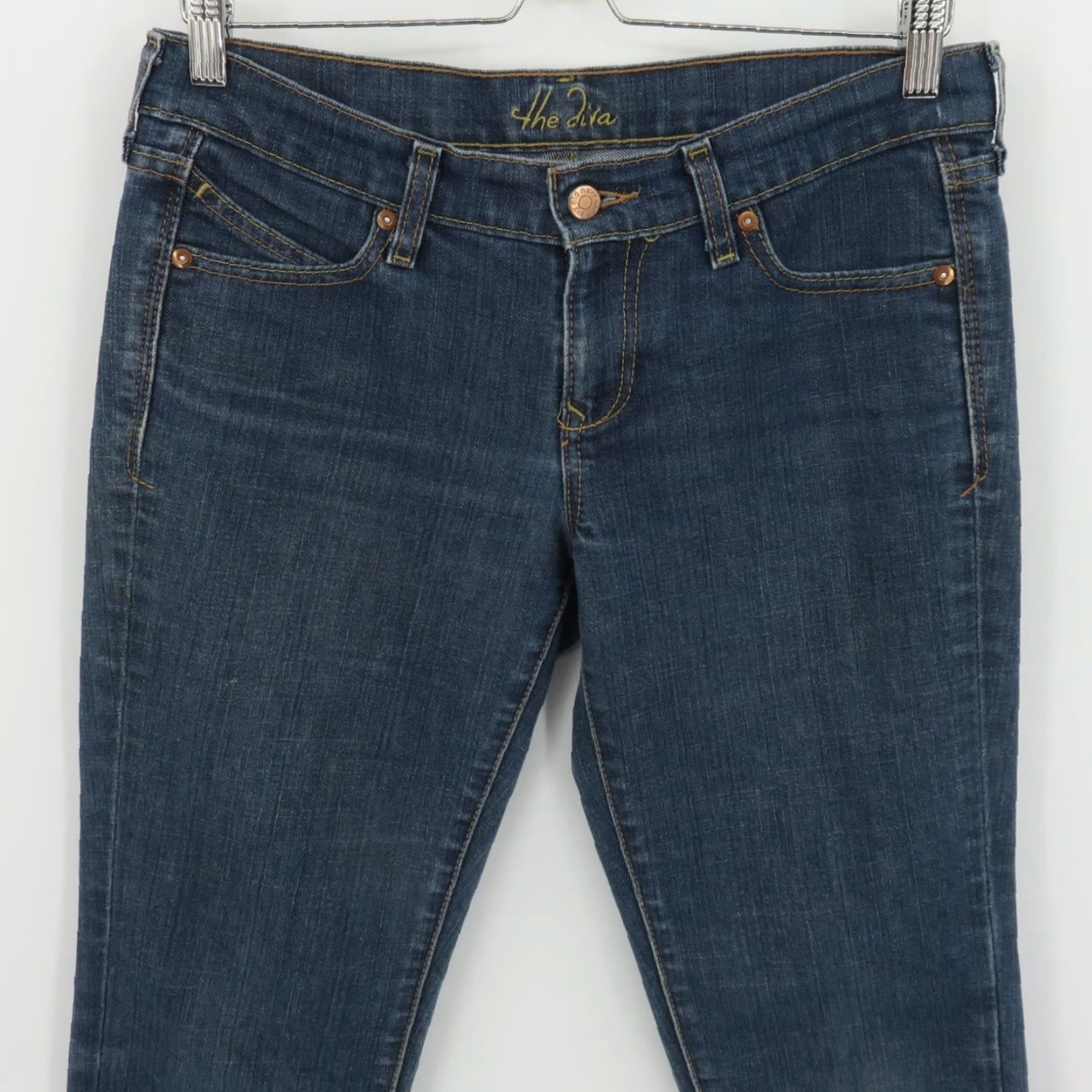 Old Navy Old Navy Jeans Women 8 5-Pocket Denim Blue Straight Pockets 2008 Vintage No Size 30" / US 8 / IT 44 - 2 Thumbnail