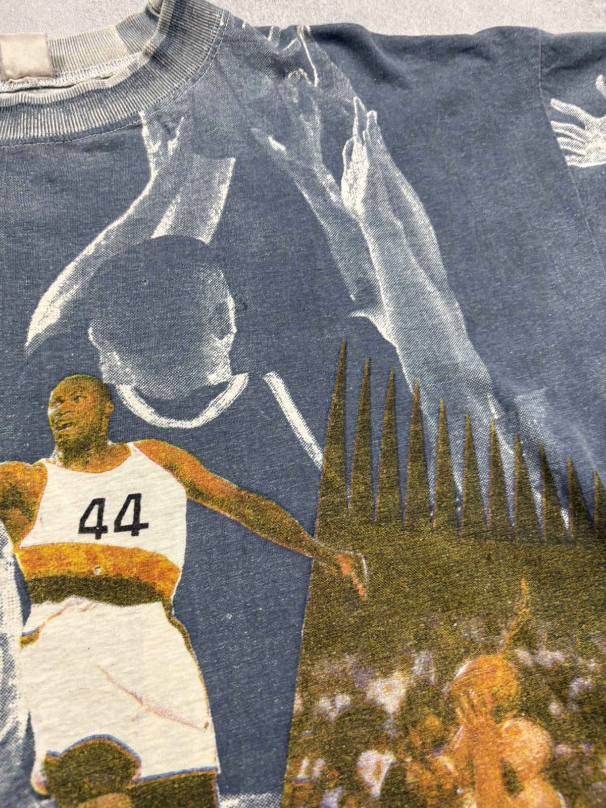 Vintage Vintage 90s All Over Print Basketball Rap T Shirt AOP Y2K XL Size US XL / EU 56 / 4 - 13 Thumbnail