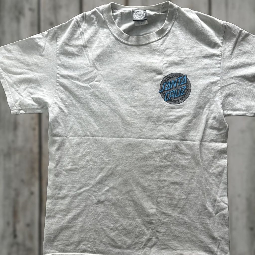Vintage Santa Cruz Skateboards Shirt Mens Medium Gray Blue Rose Graphic Skate Tee Size US S / EU 44-46 / 1 - 1 Thumbnail
