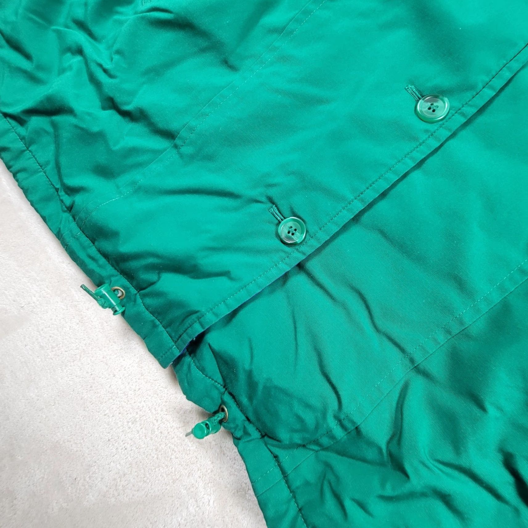 London Fog VINTAGE Towne London Fog Jacket Women Reg XS Green Purple 14 Winter Coat Size XS / US 0-2 / IT 36-38 - 6 Thumbnail