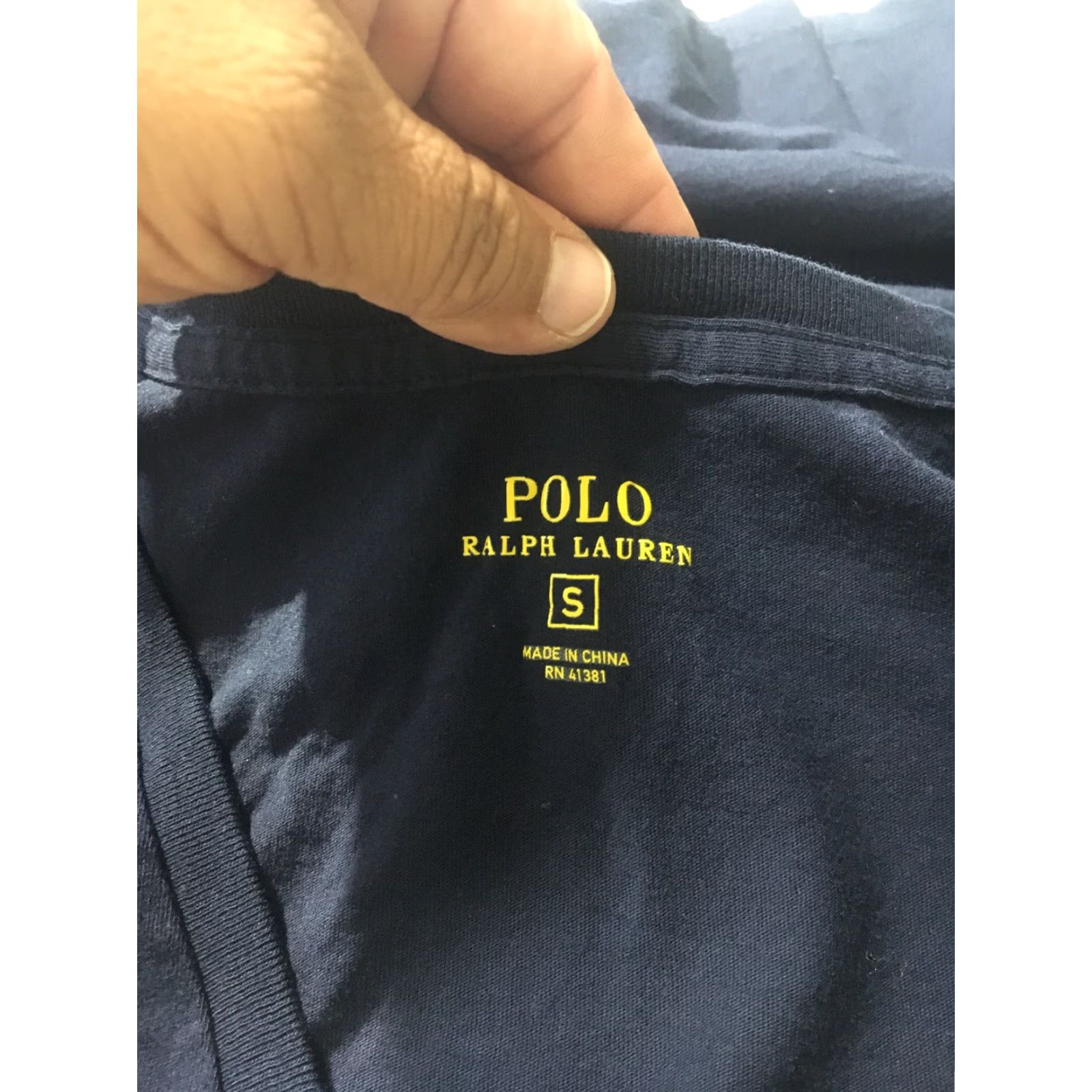 Polo Ralph Lauren Ralph Lauren Sport Shirt Women S Navy Long Sleeve V Neck Crew Neck Cotton Logo Striped Casual T-Shirt Size S / US 4 / IT 40 - 7 Thumbnail