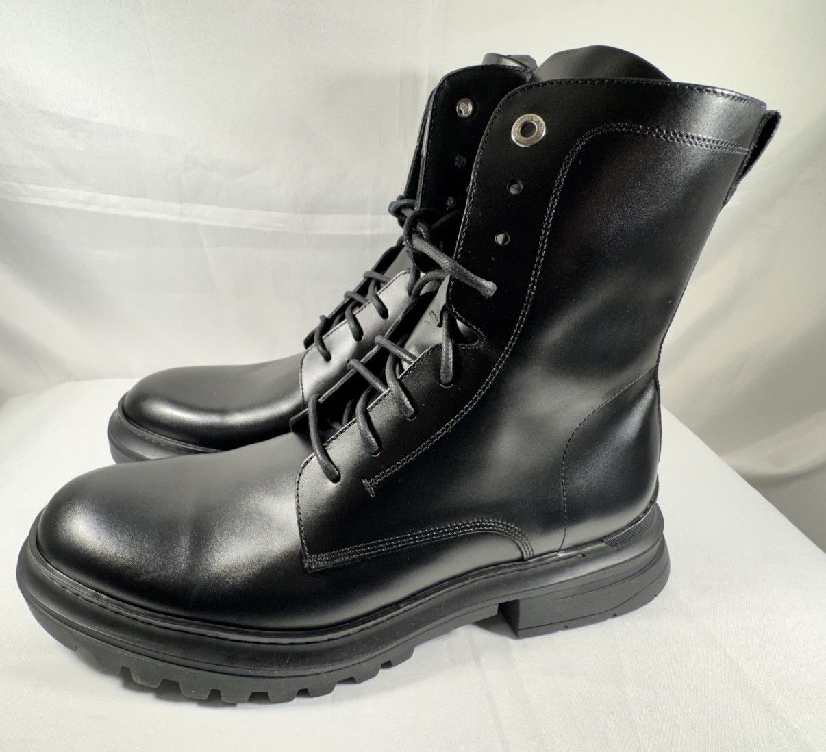 Aquatalia Edmundo Water Repellent Combat Boot M1078 Size US 10.5 / EU 43-44 - 2 Thumbnail